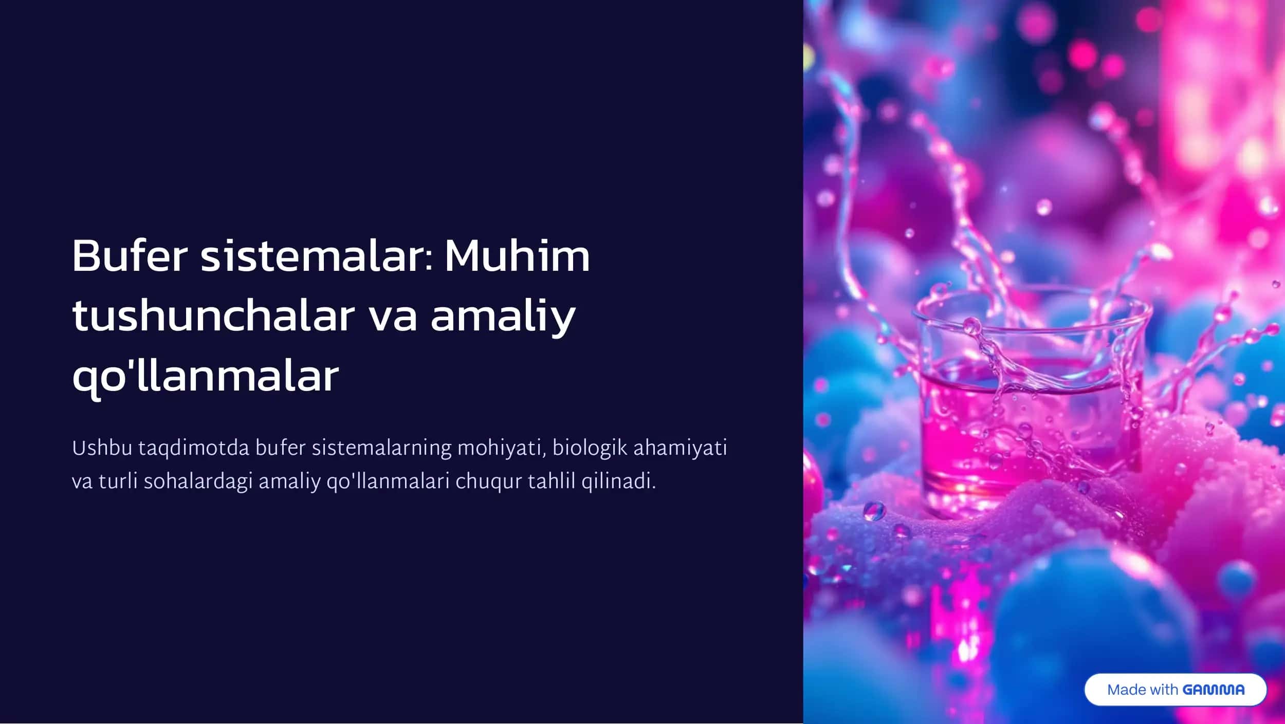 Bufer sistemalar