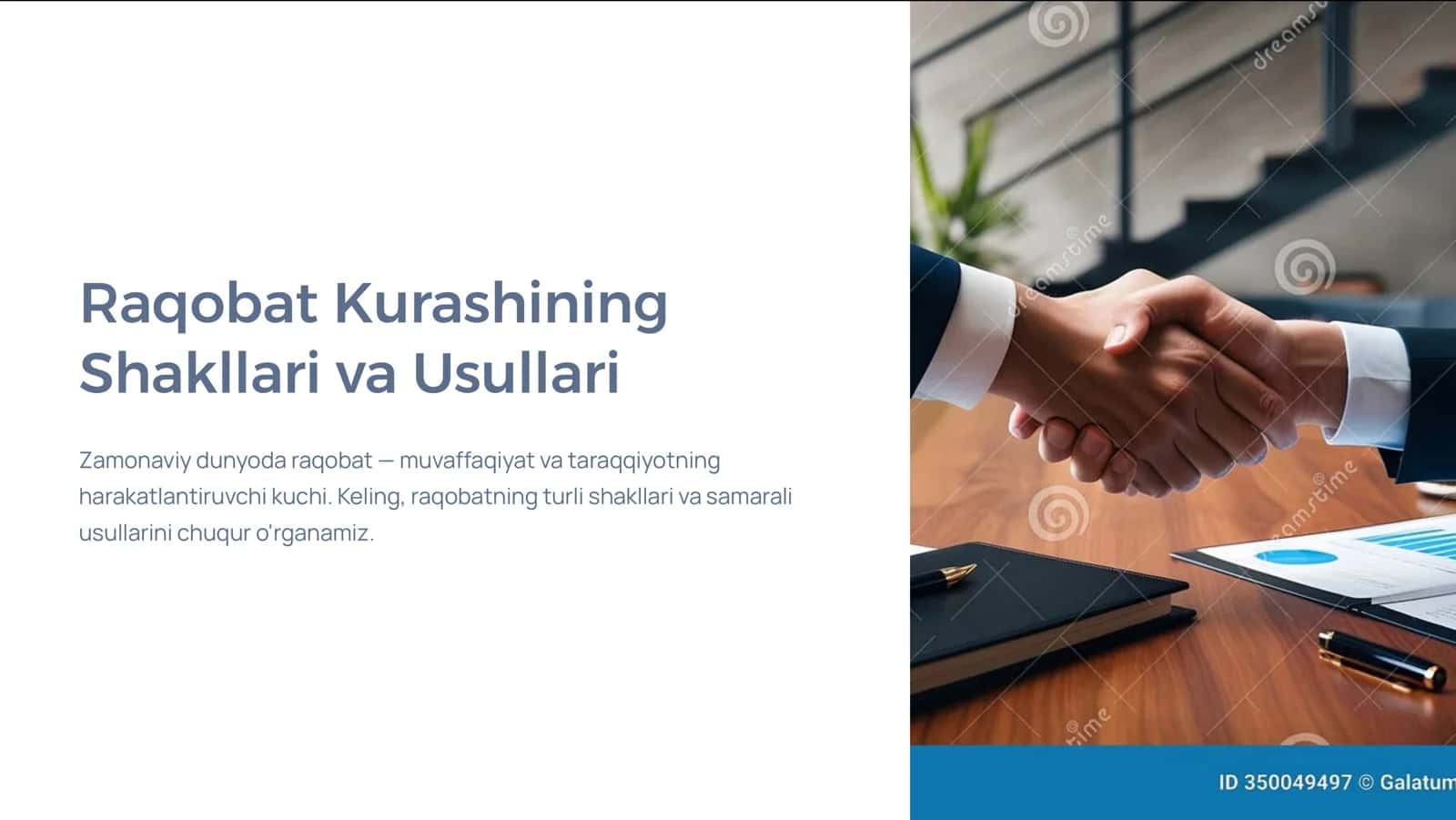 Raqobat Kurashining Shakllari va Usullari