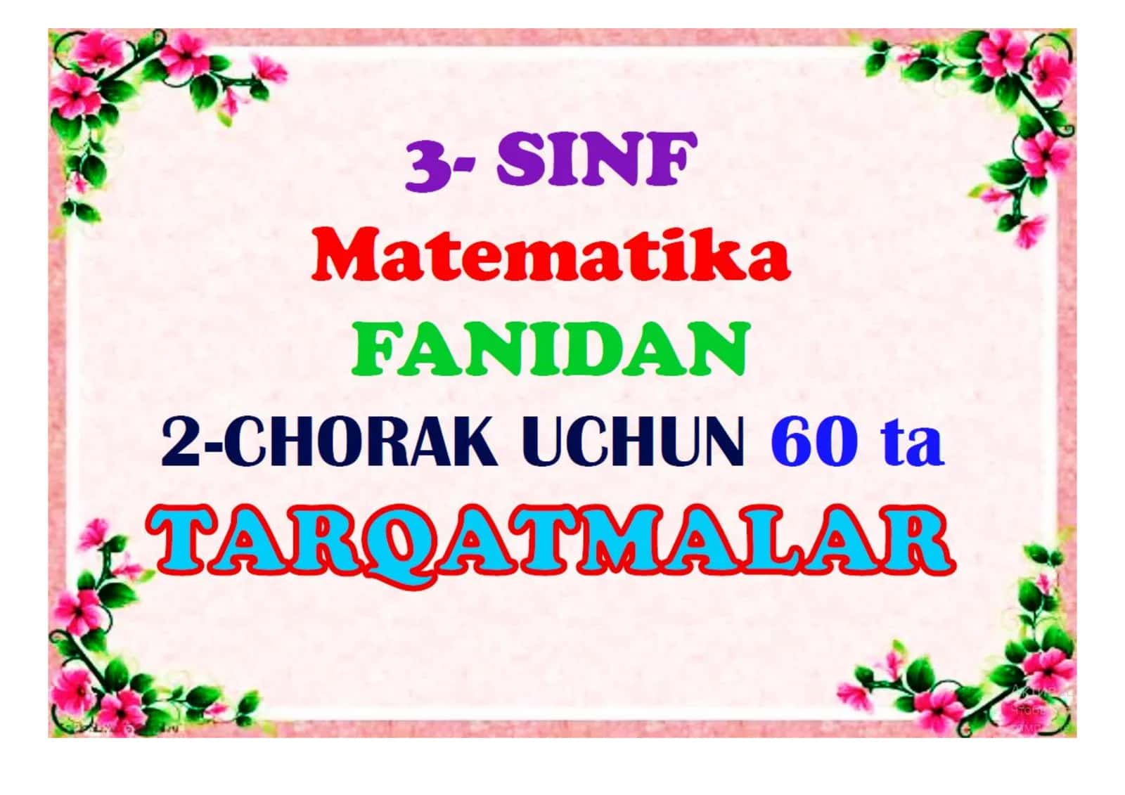 USTOZLAR UCHUN