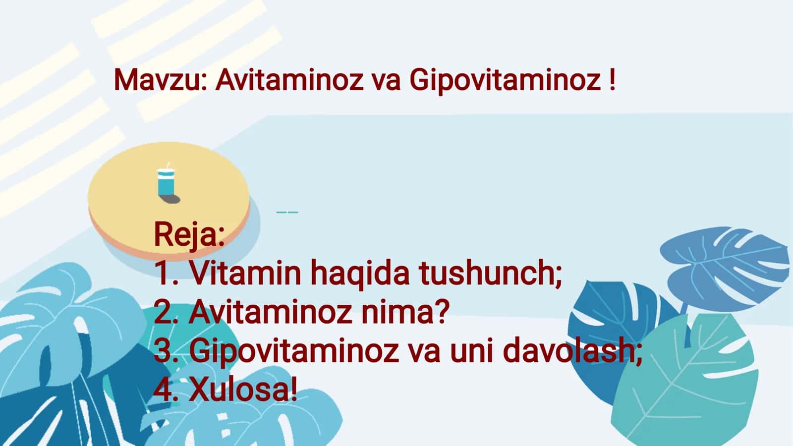 Avitaminoz va Gipovitaminoz!