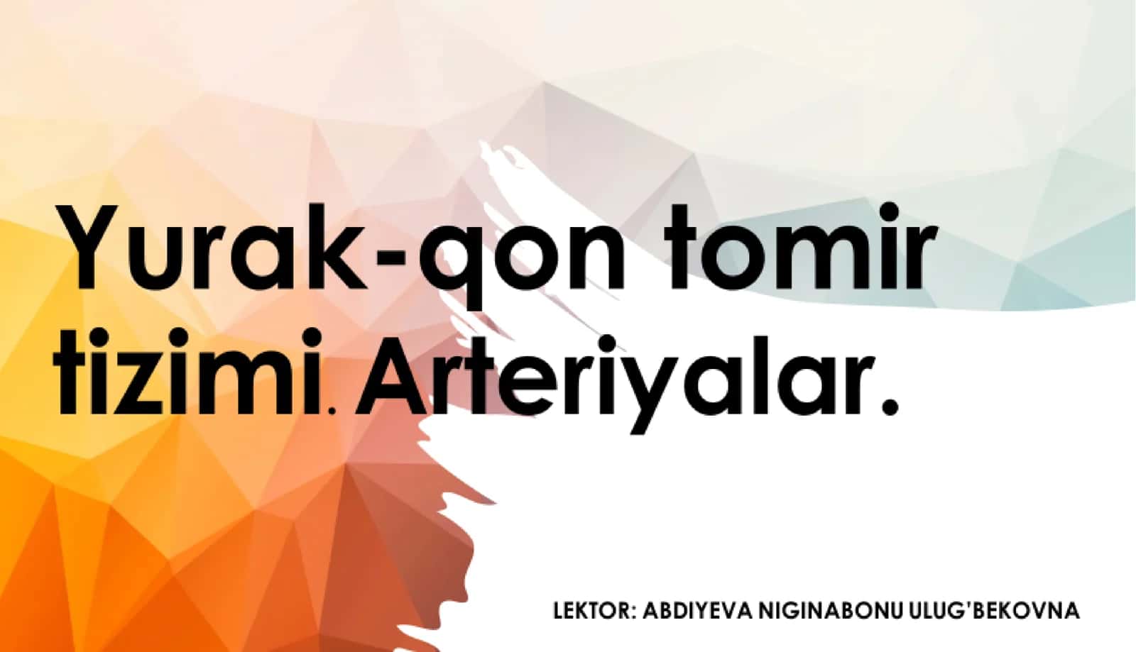 Yurak qon-tomir sistemasi gistоlogiyasi