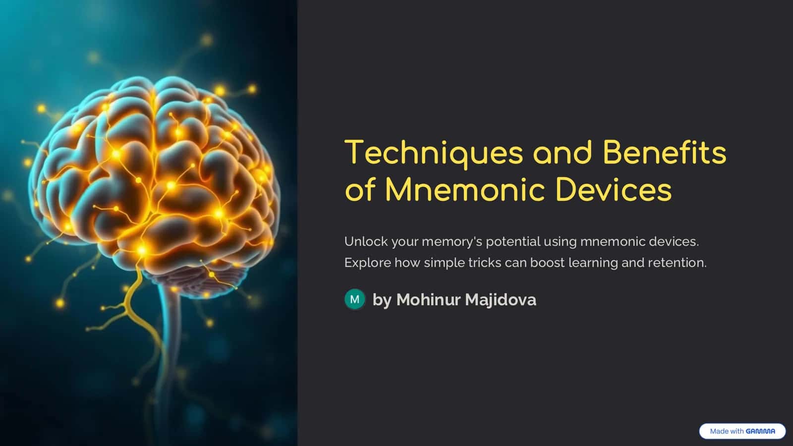 Techniques and Benefits of Mnemonic Devices