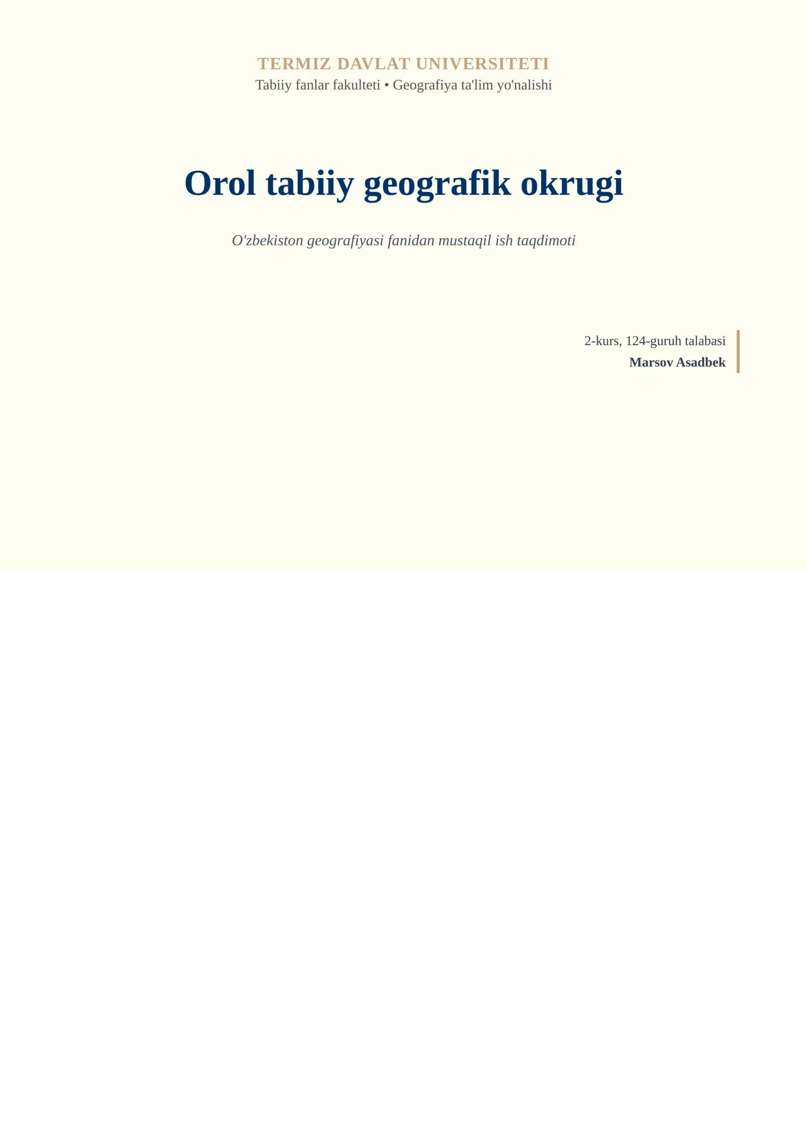 Orol tabiiy geografik okrugi