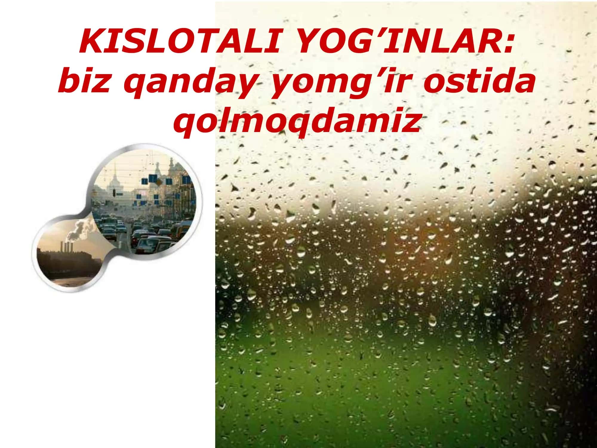 Kislotali yomg'irlar