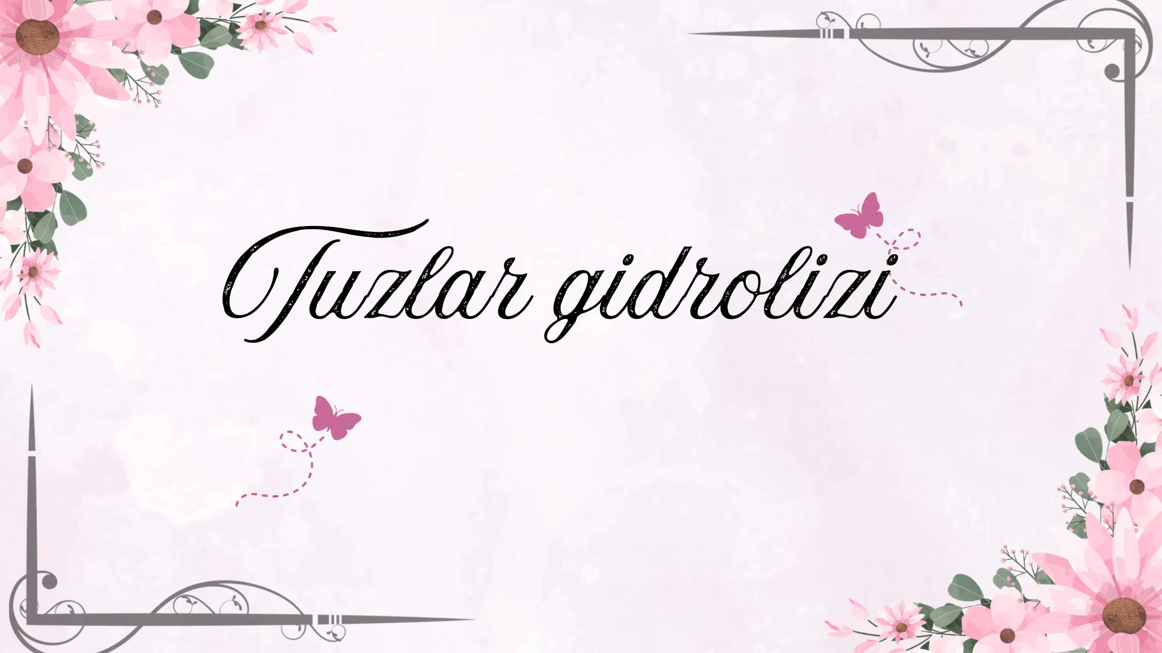 Tuzlar gidrolizi