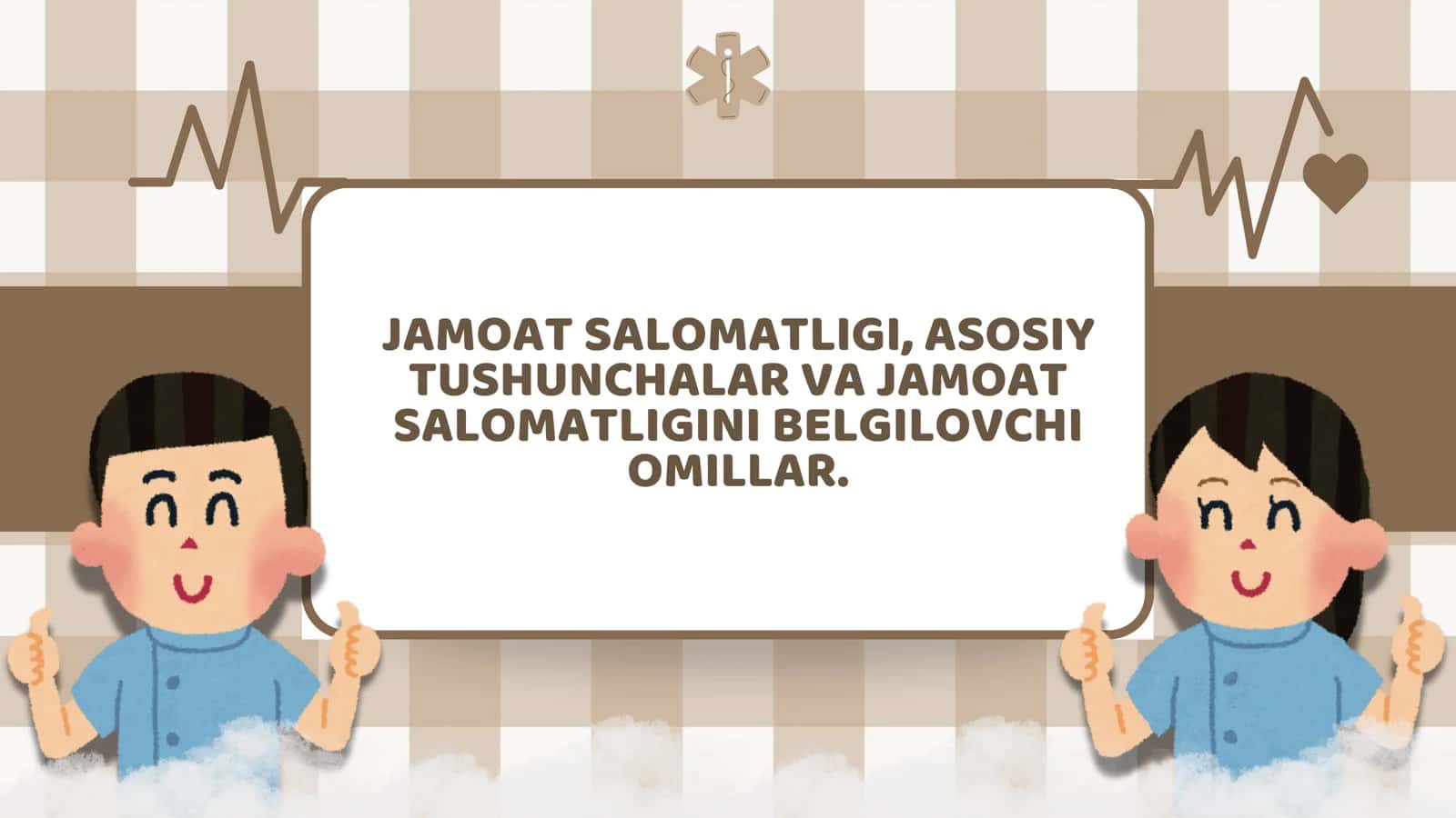 Jamoat salomatligi, asosiy