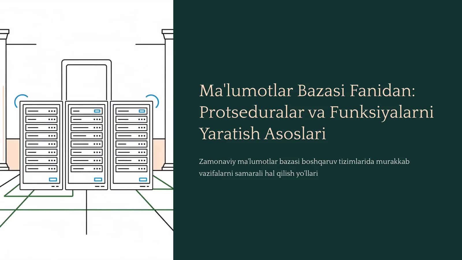 Ma'lumotlar Bazasi va Protseduralar
