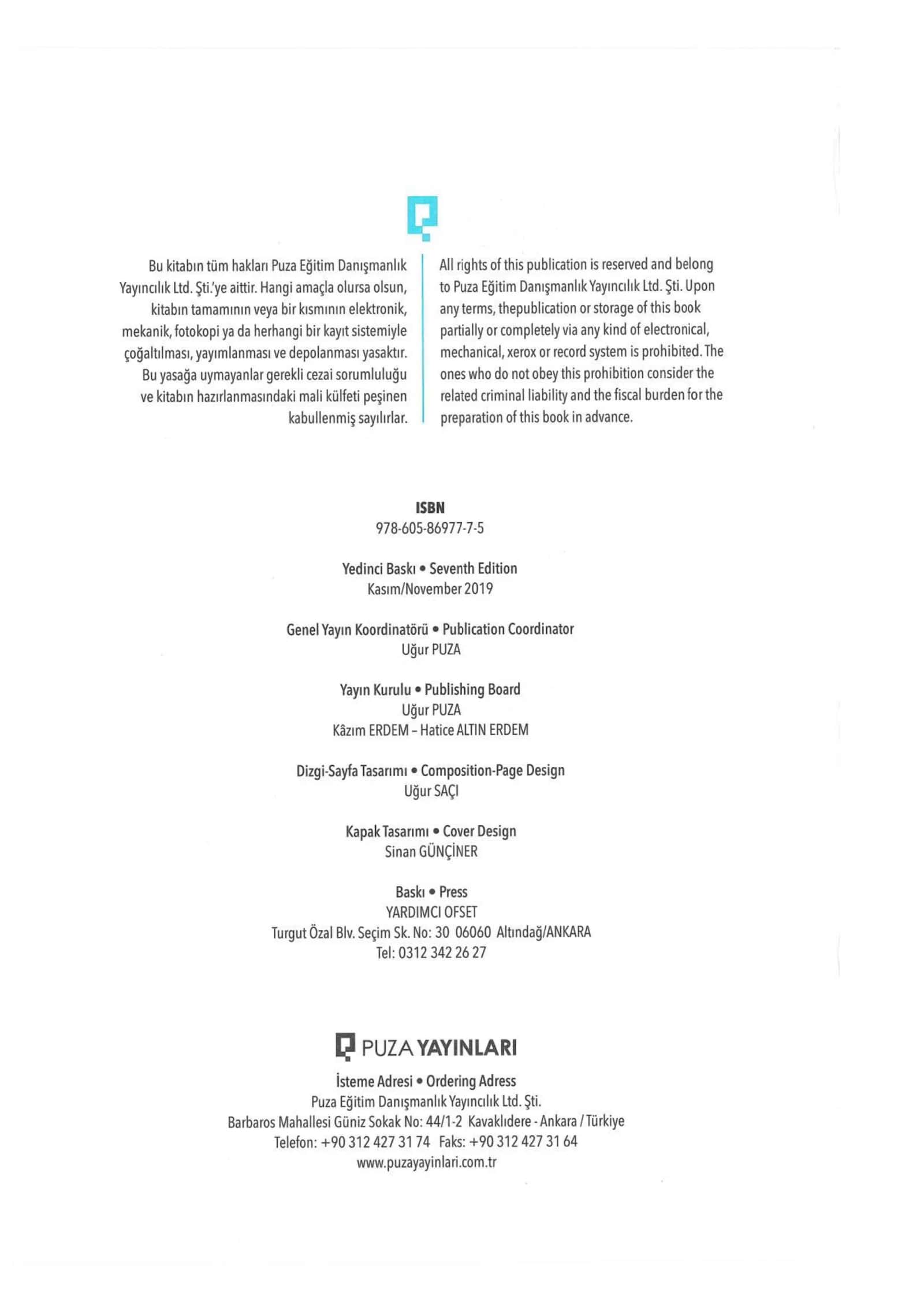 PUZA YAYINLARI MATEMATIKA(Turkcha) 1-qism PDF