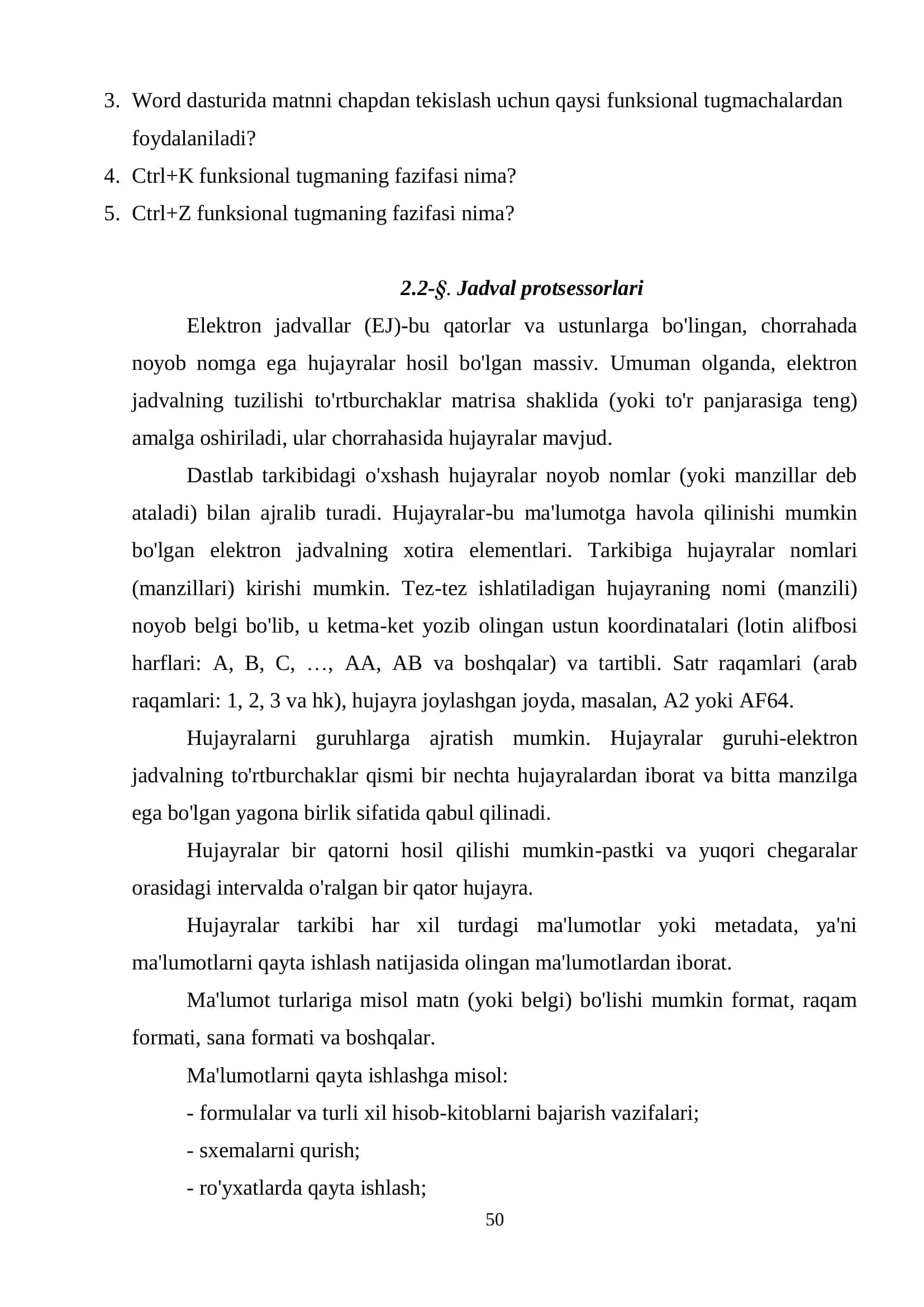 Jadval protsessorlari