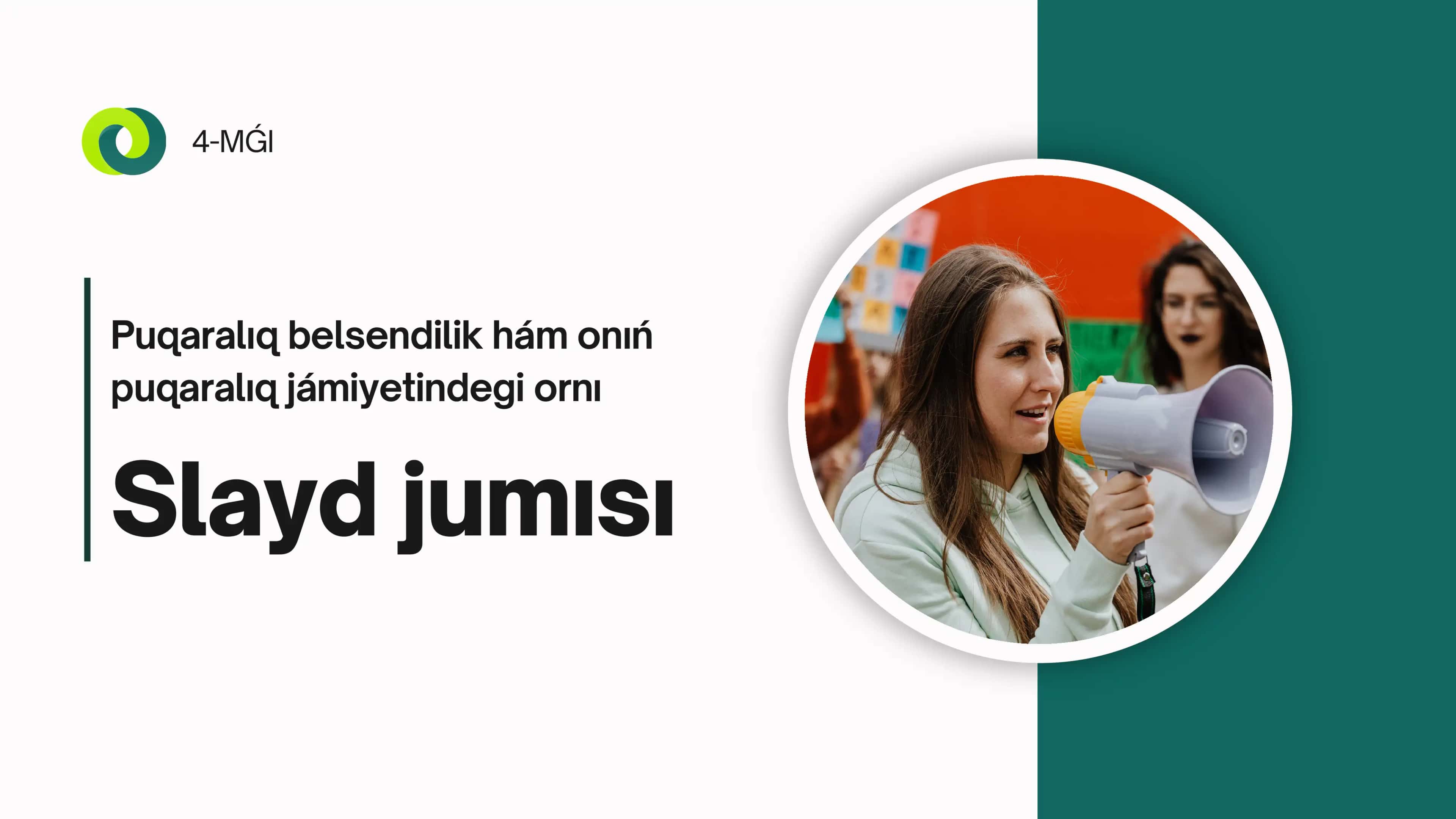 Puqaralıq belsendilik hám onıń puqaralıq jámiyetindegi ornı