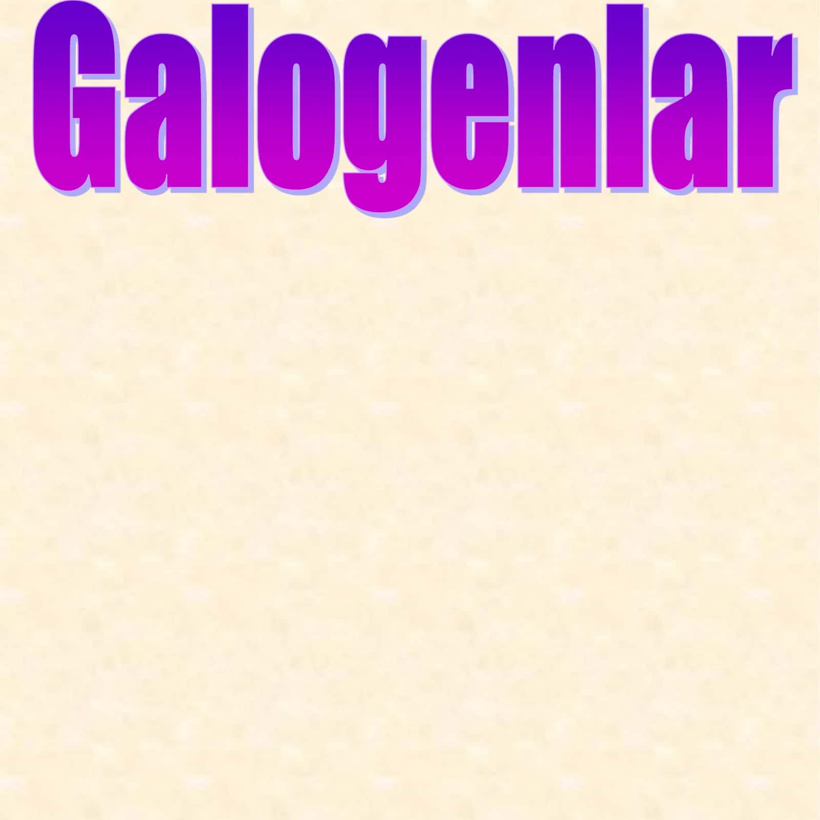 Galogenlar Tuzilishi