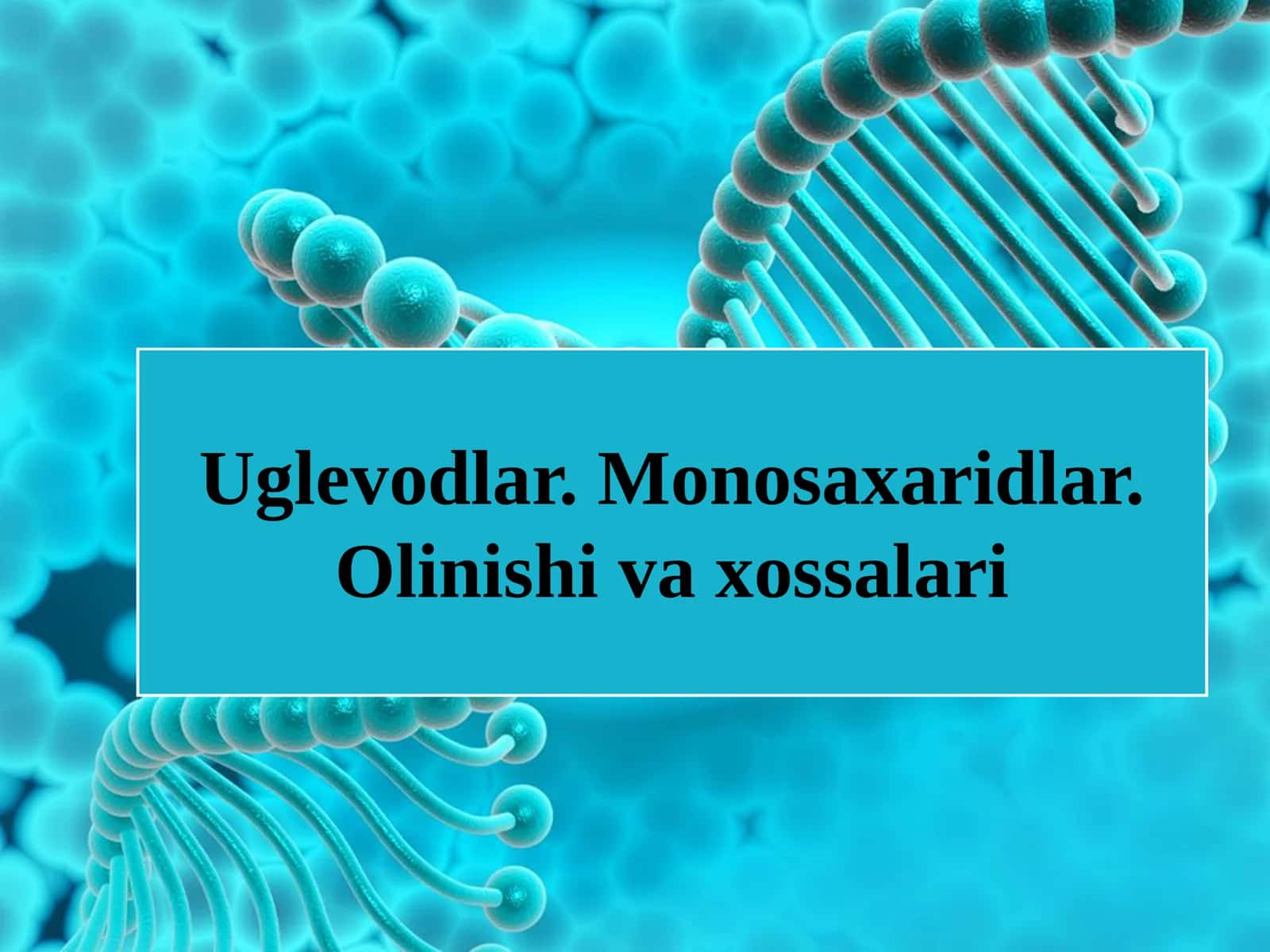 Kimyo: “Uglevodlar va Monosaxaridlar” Taqdimot FREE