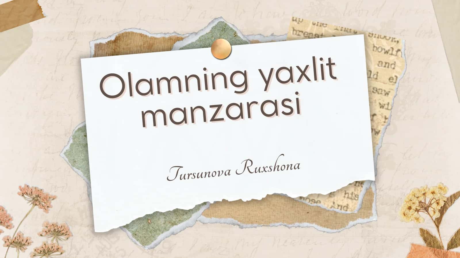Falsafa o'rganish borliqligi