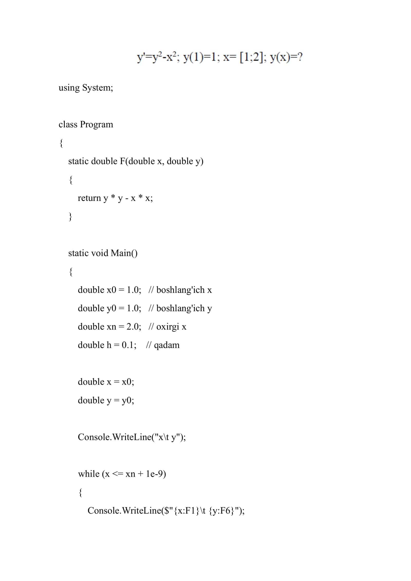 Euler formulasi