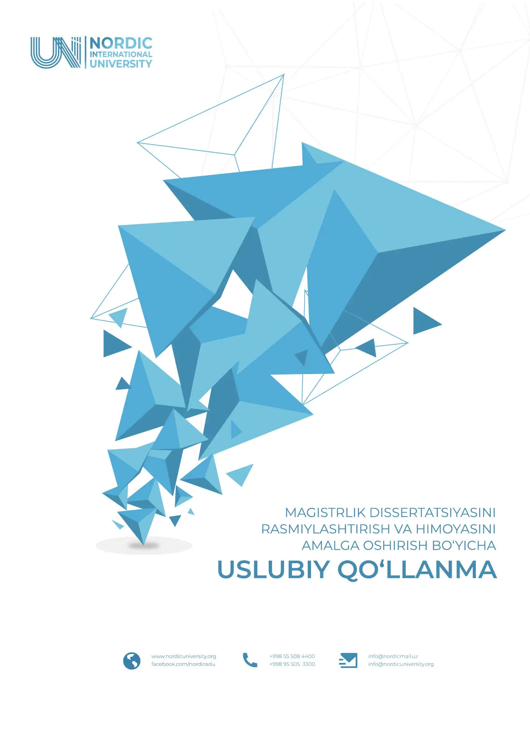 Magistrlik dissertatsiyasini rasmiylashtirish va himoyasini amalga oshirish bo‘yicha uslubiy qo‘llanma