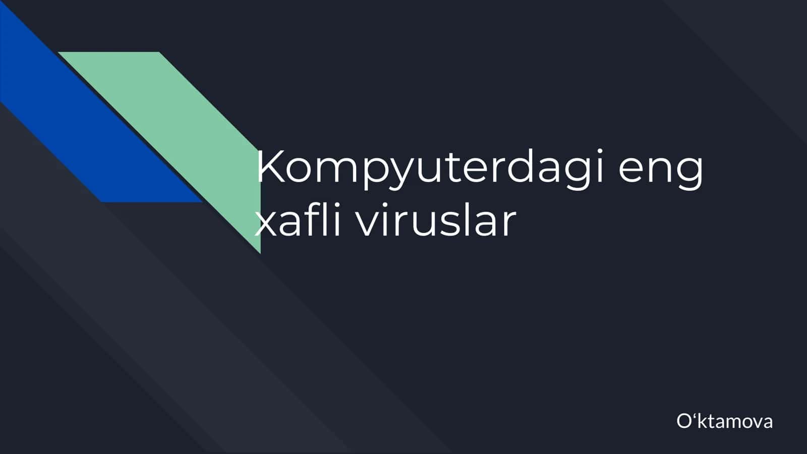 Kompyuter viruslari