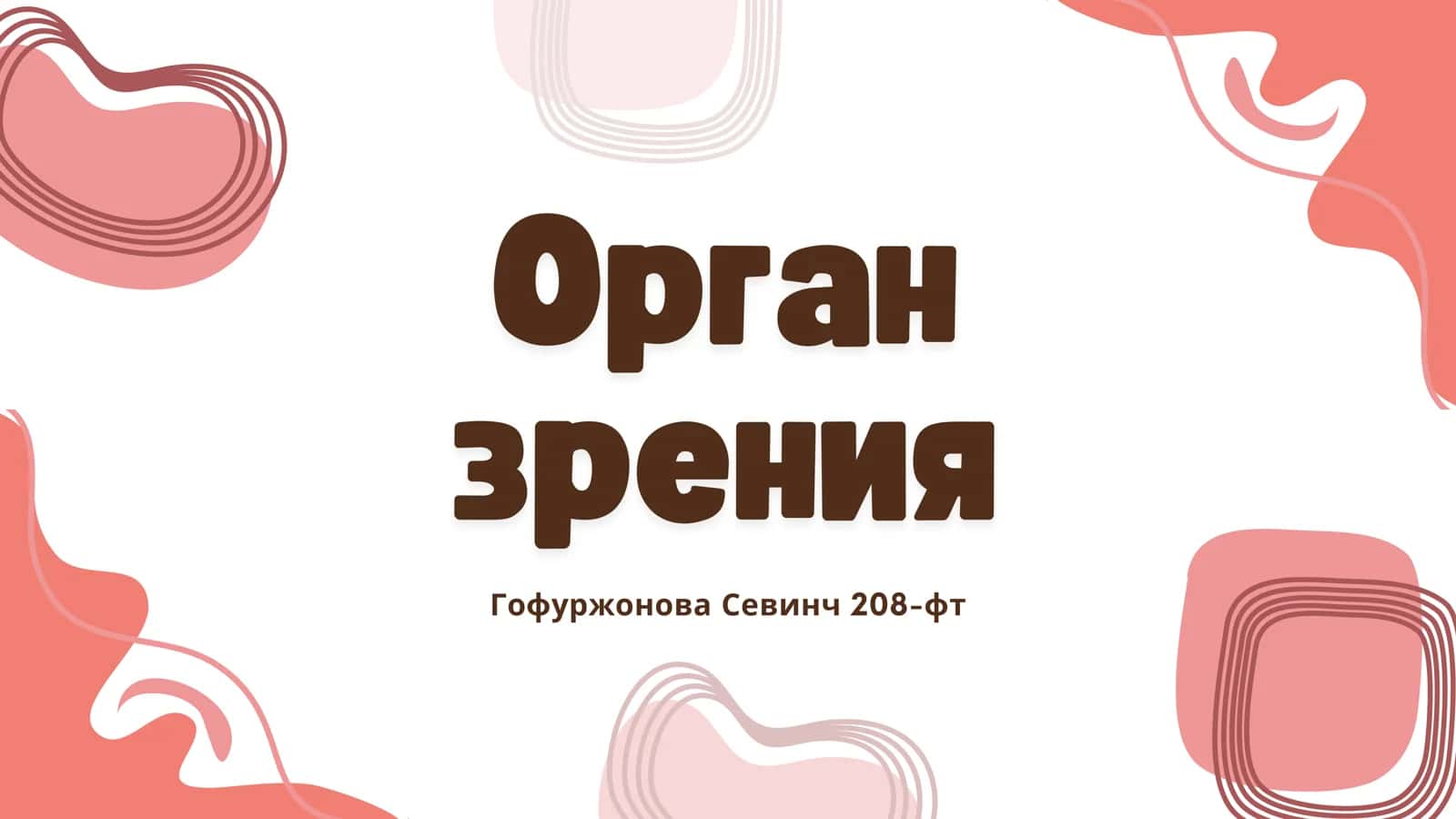 Орган зрения