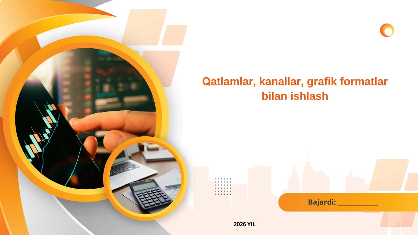 Qatlamlar, kanallar, grafik formatlar bilan ishlash