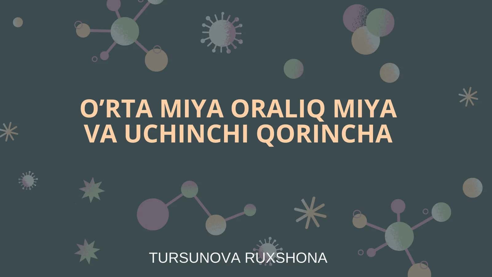 Tursonova Ruxshona
