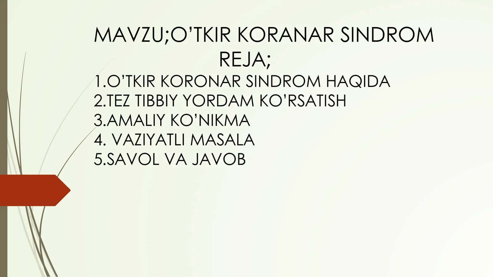 O’TKIR KORANAR SINDROM