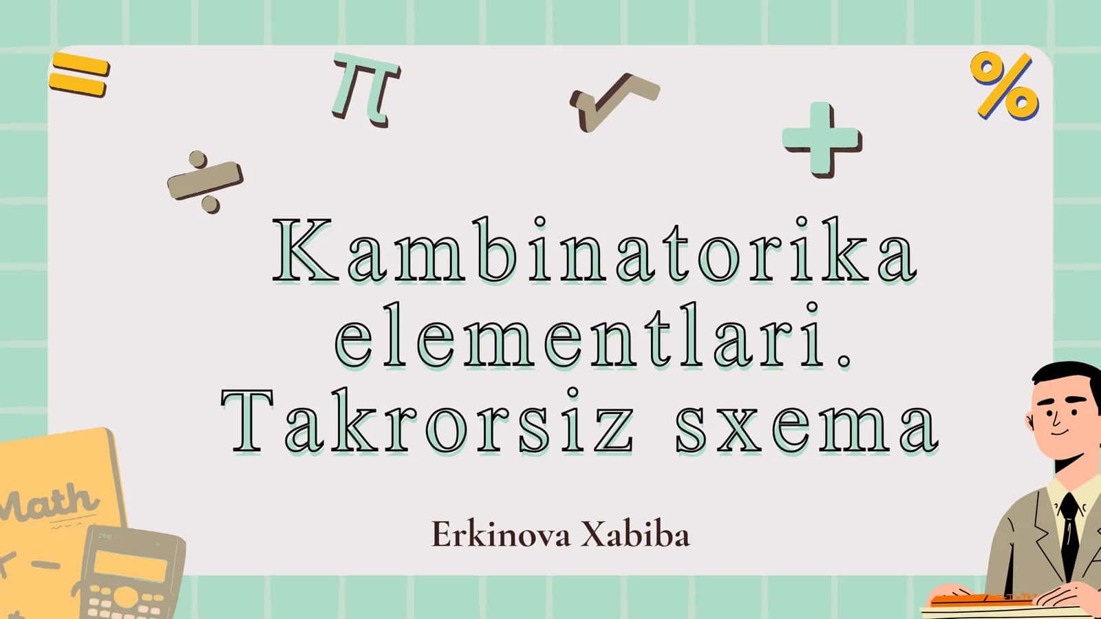kombinatorika elementlari