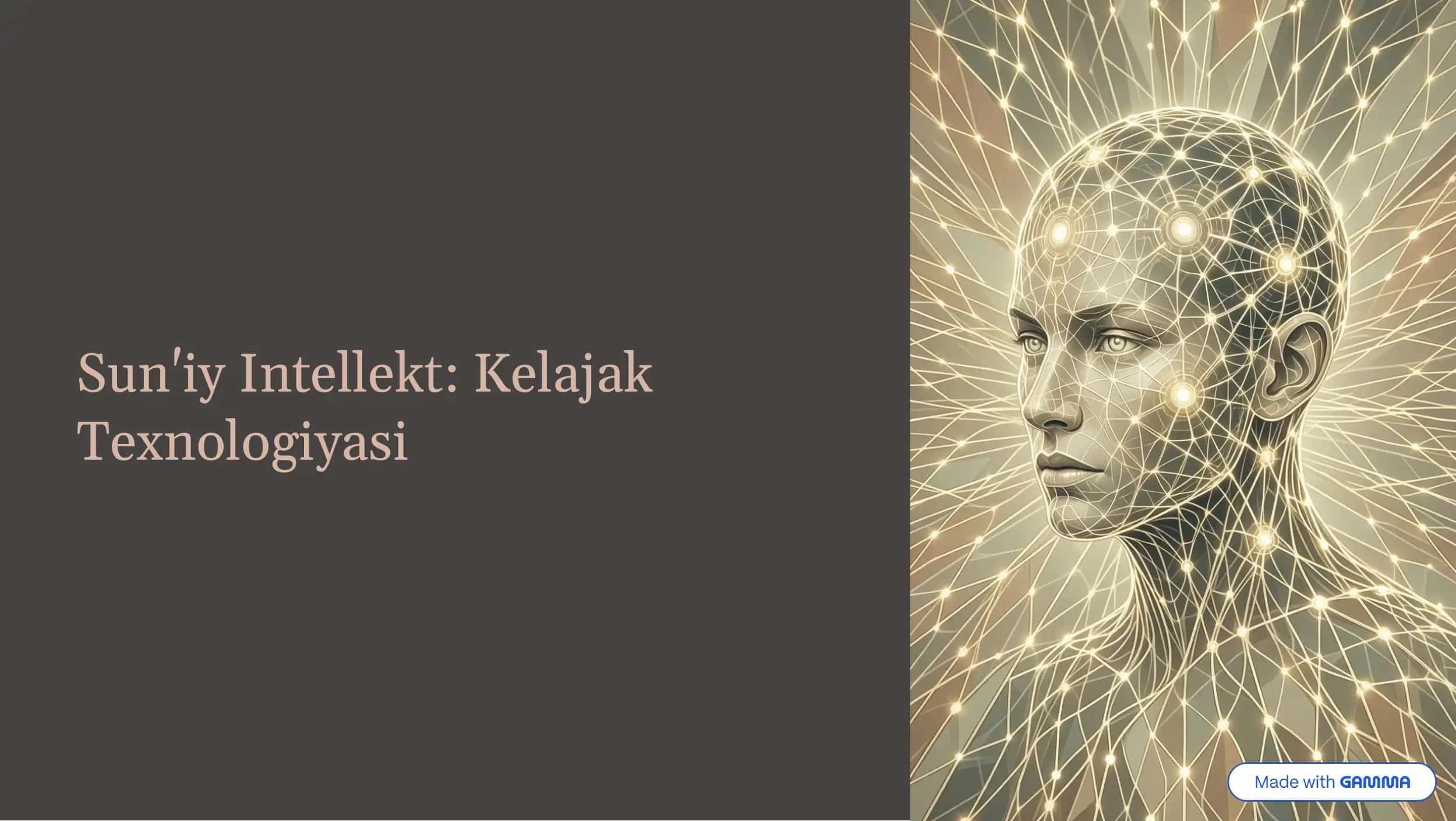 Sun'iy Intellekt: Kelajak Texnologiyasi haqida 10 slaydli tayyor prezentatsiya