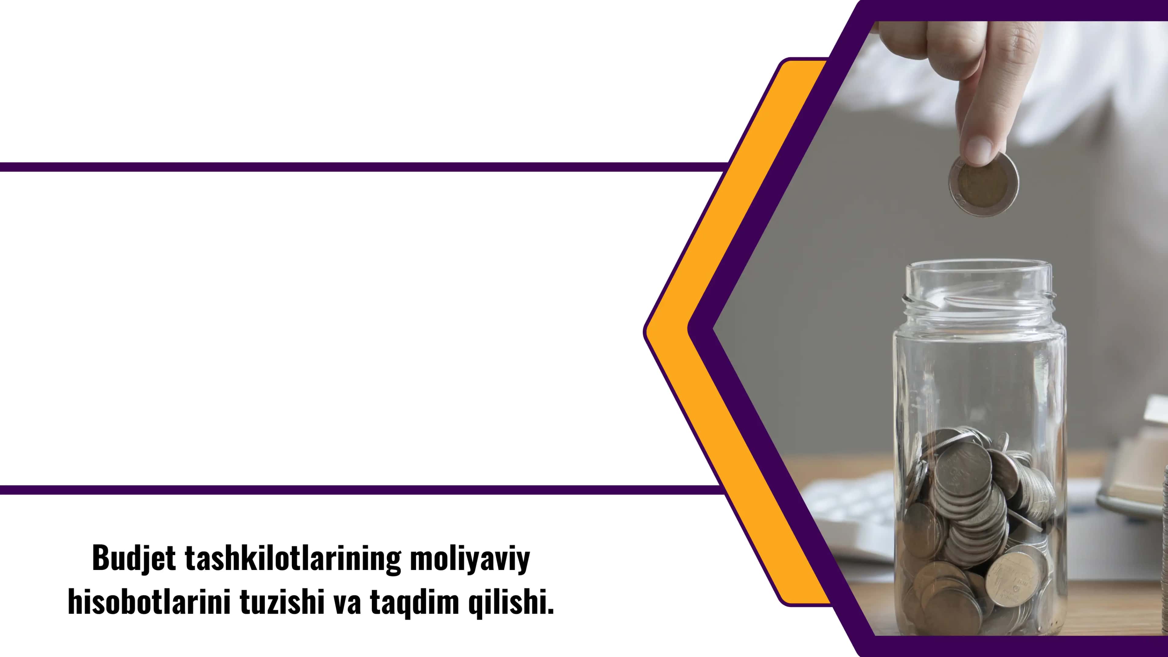Budjet tashkilotlarining moliyaviy hisobotlarini tuzish va taqdim etish