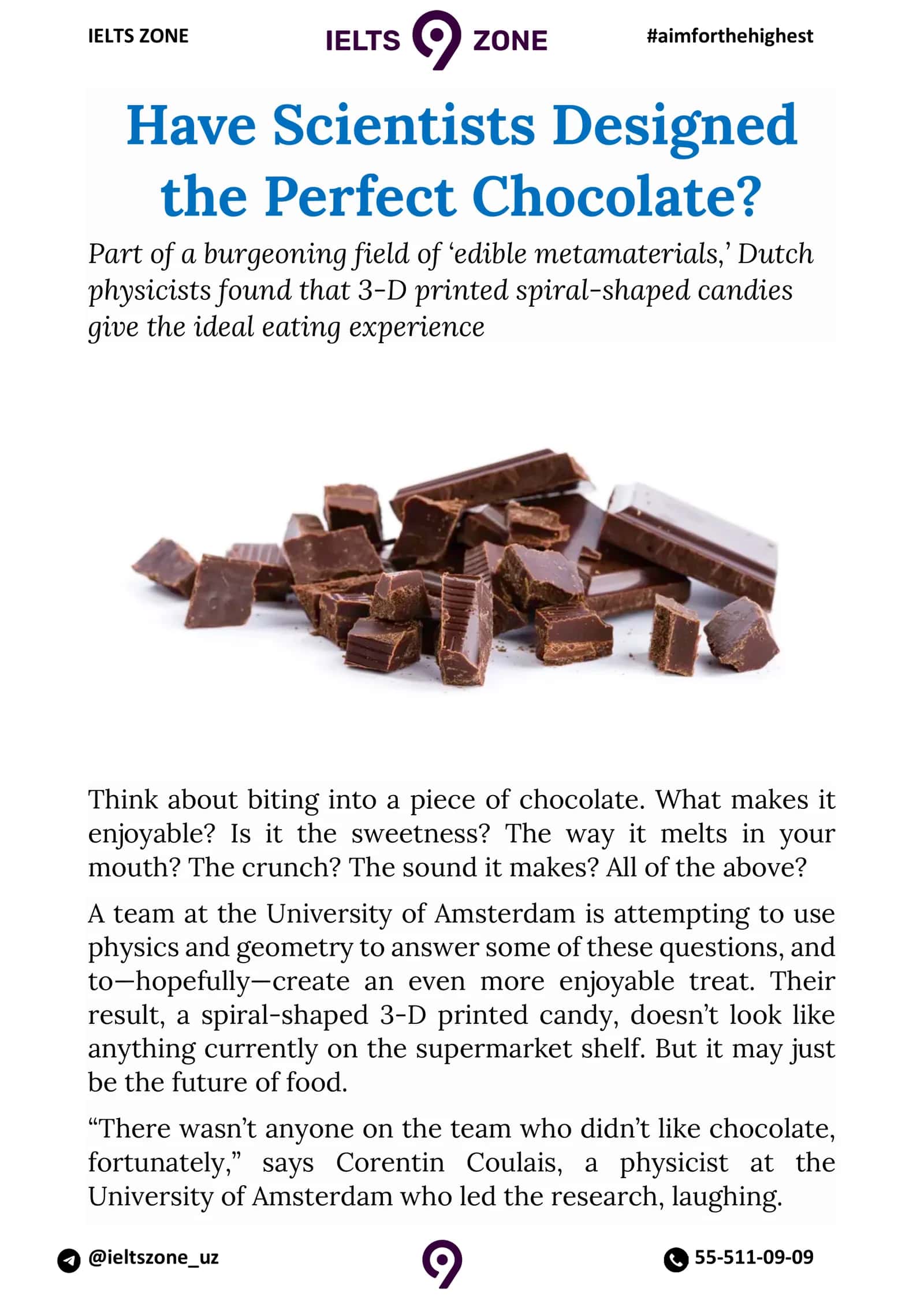 Have Scientists Designed the Perfect Chocolate?