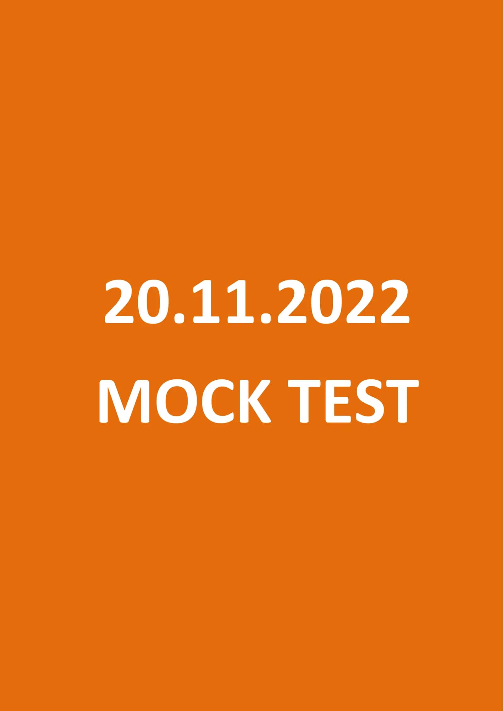 MOCK TEST