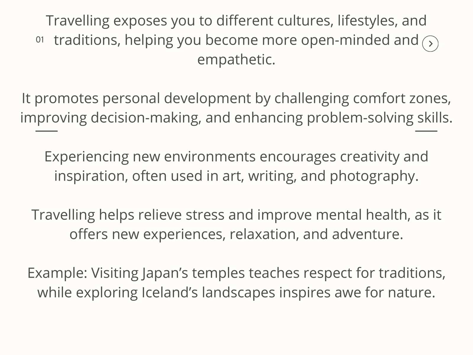 Travelling Around the World