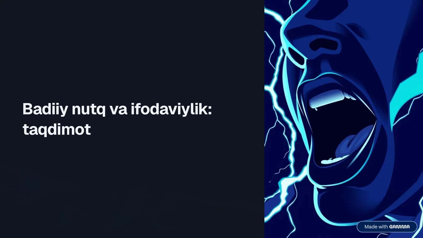 Badiiy nutq va ifodaviylik