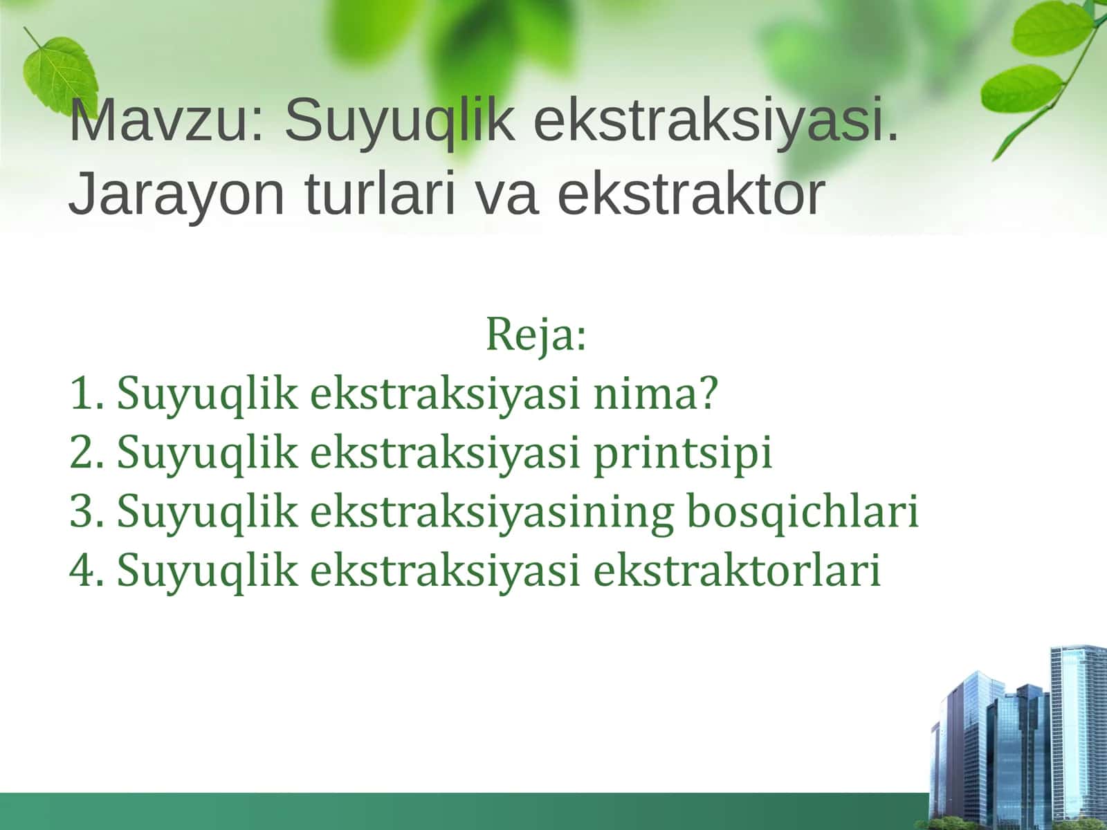 Suyuqlik ekstraksiyasi