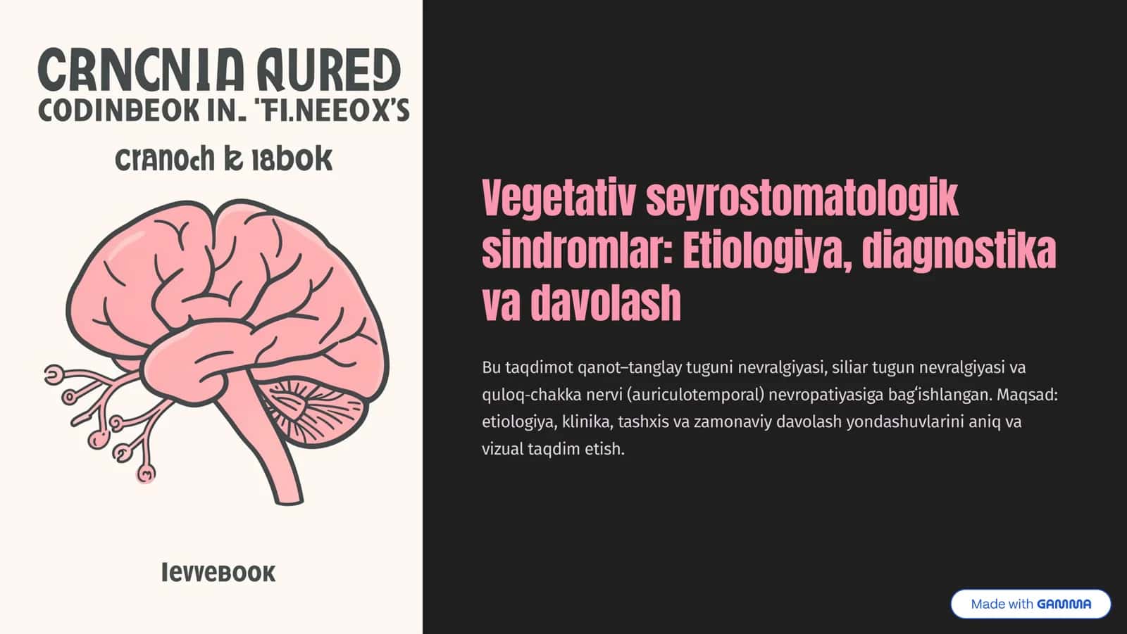 Vegetativ seyrostomatologik sindromlar