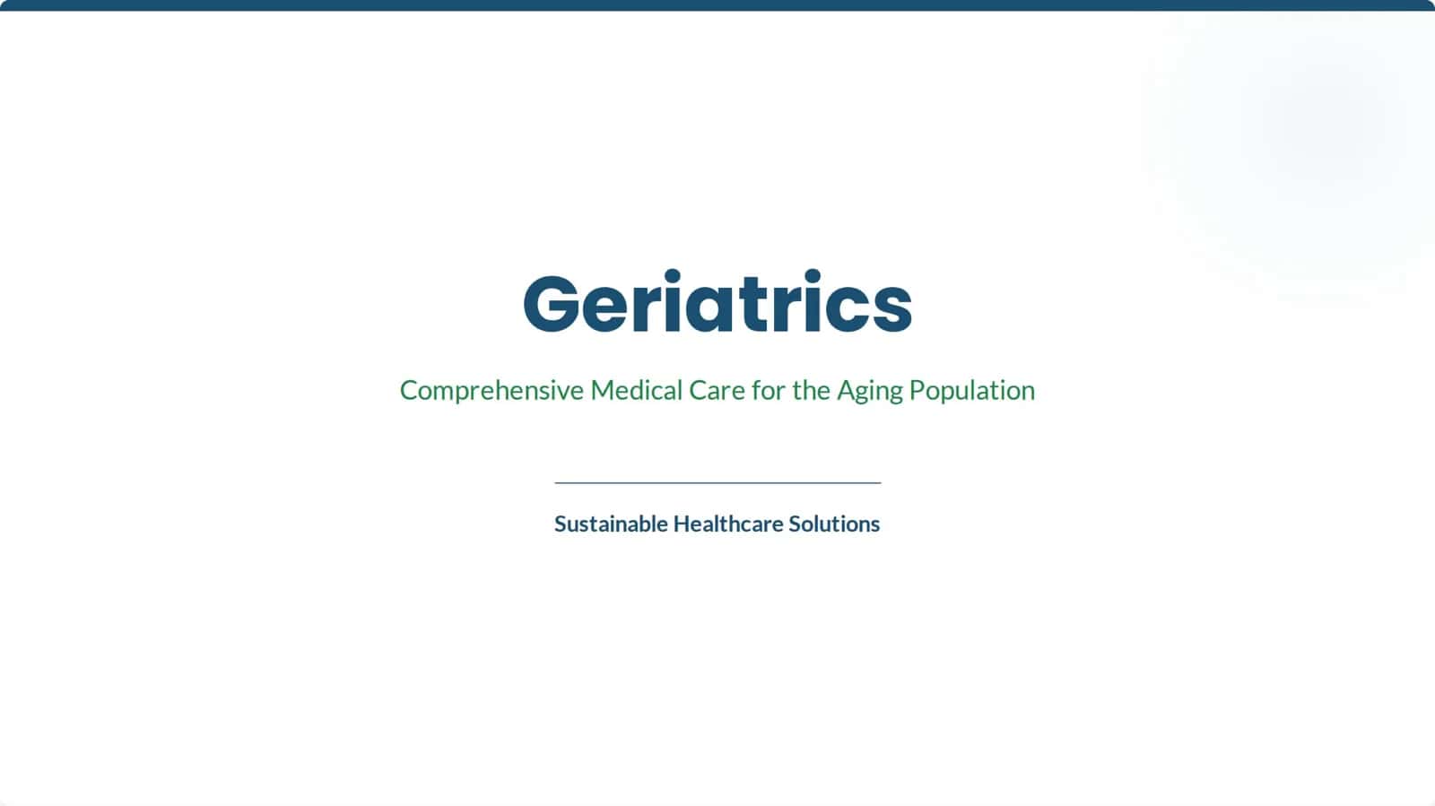 Geriatrics