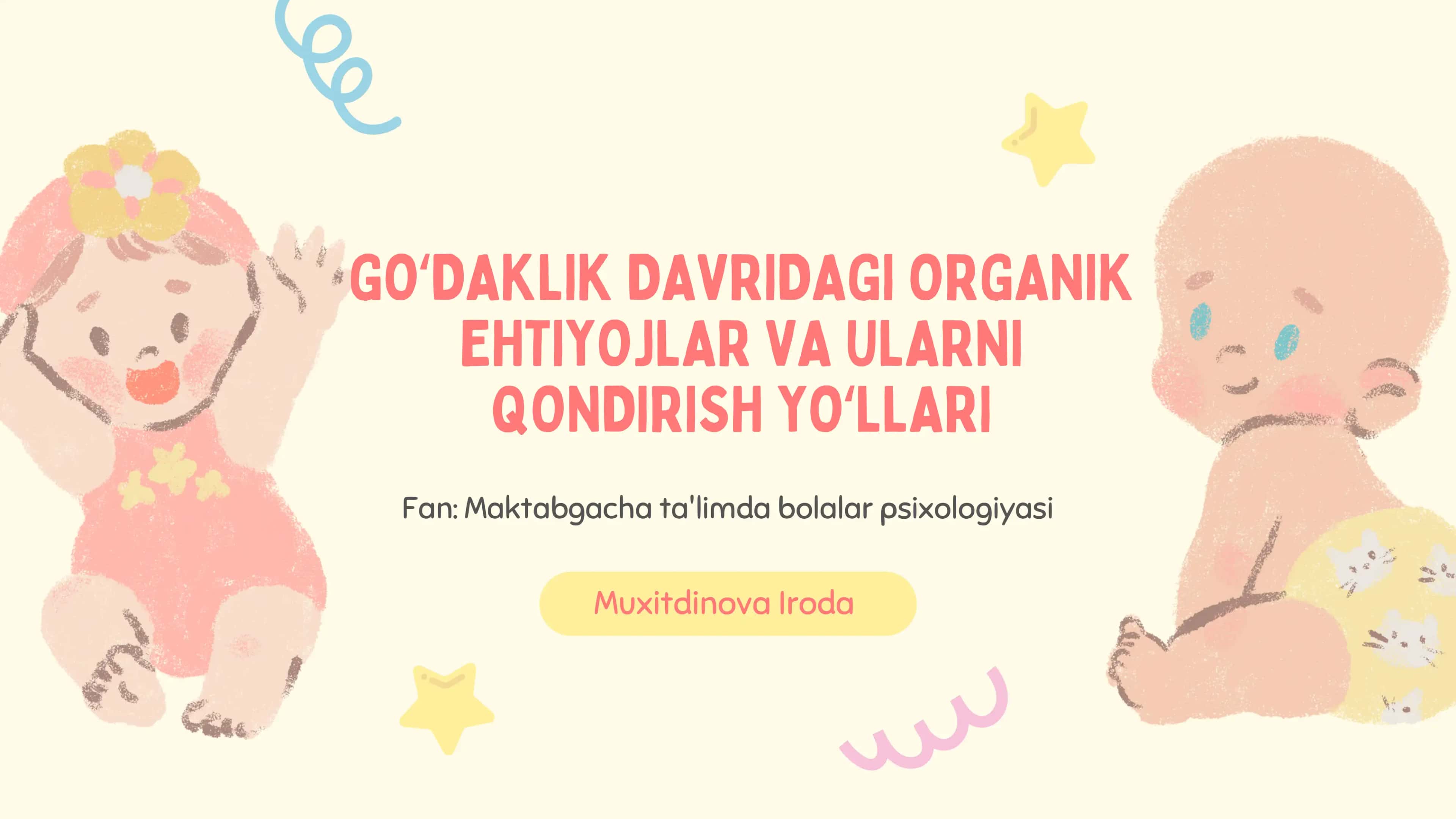 Go‘daklik davri nima