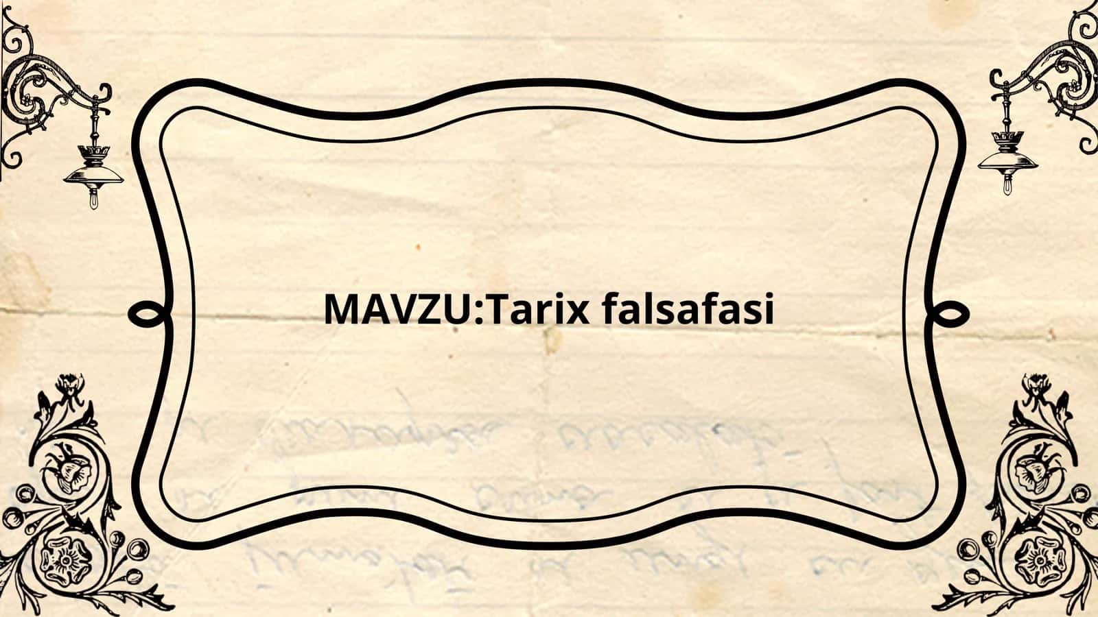 Tarix falsafasi