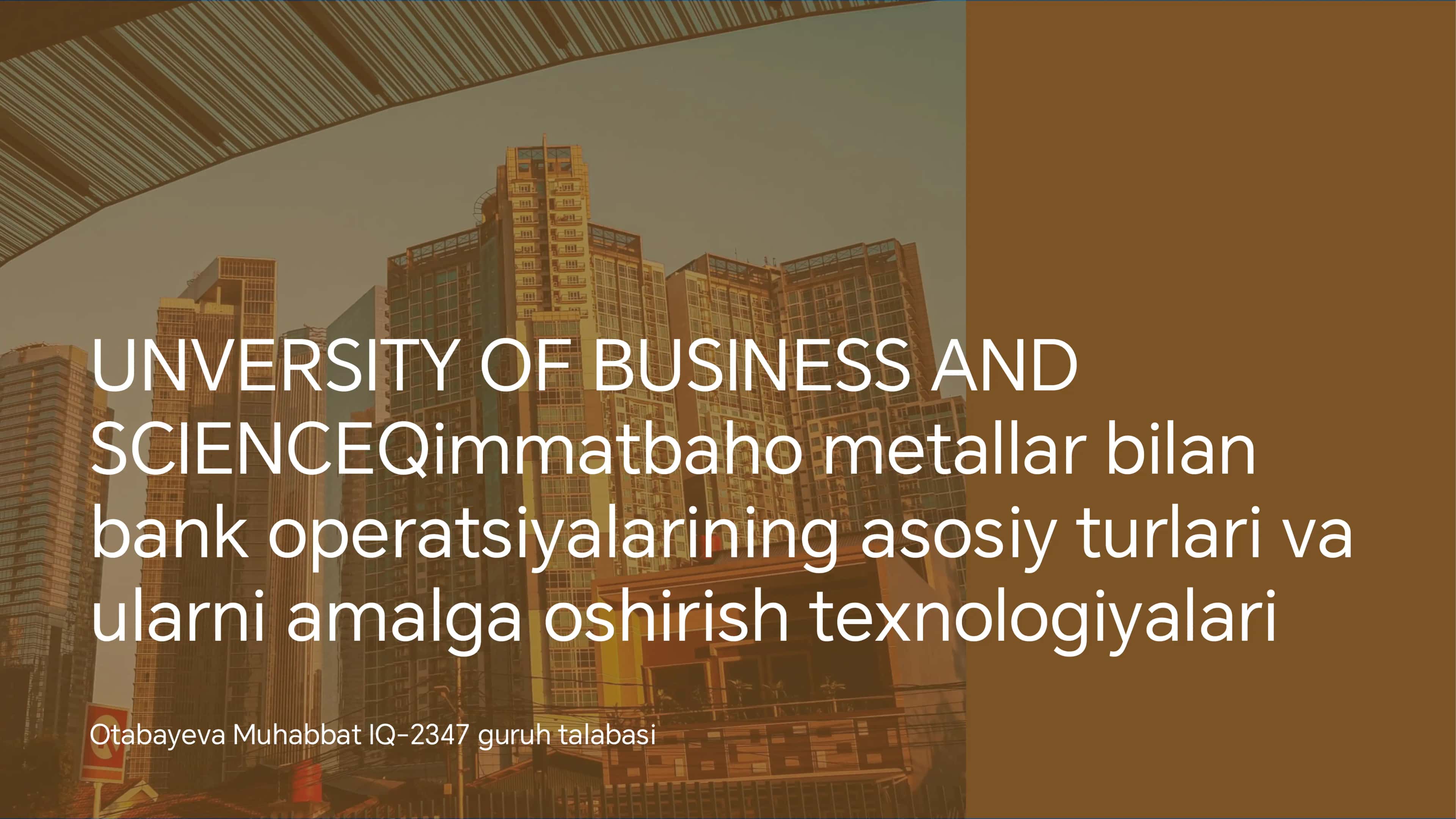 Qimmatbaho Metallarning Turlari