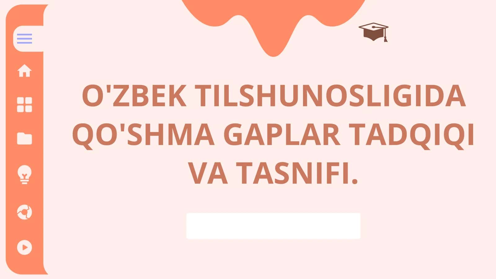 O'ZBEK TILSHUNOSLIGIDA QO'SHMA GAPLAR TADQIQI VA TASNIFI.