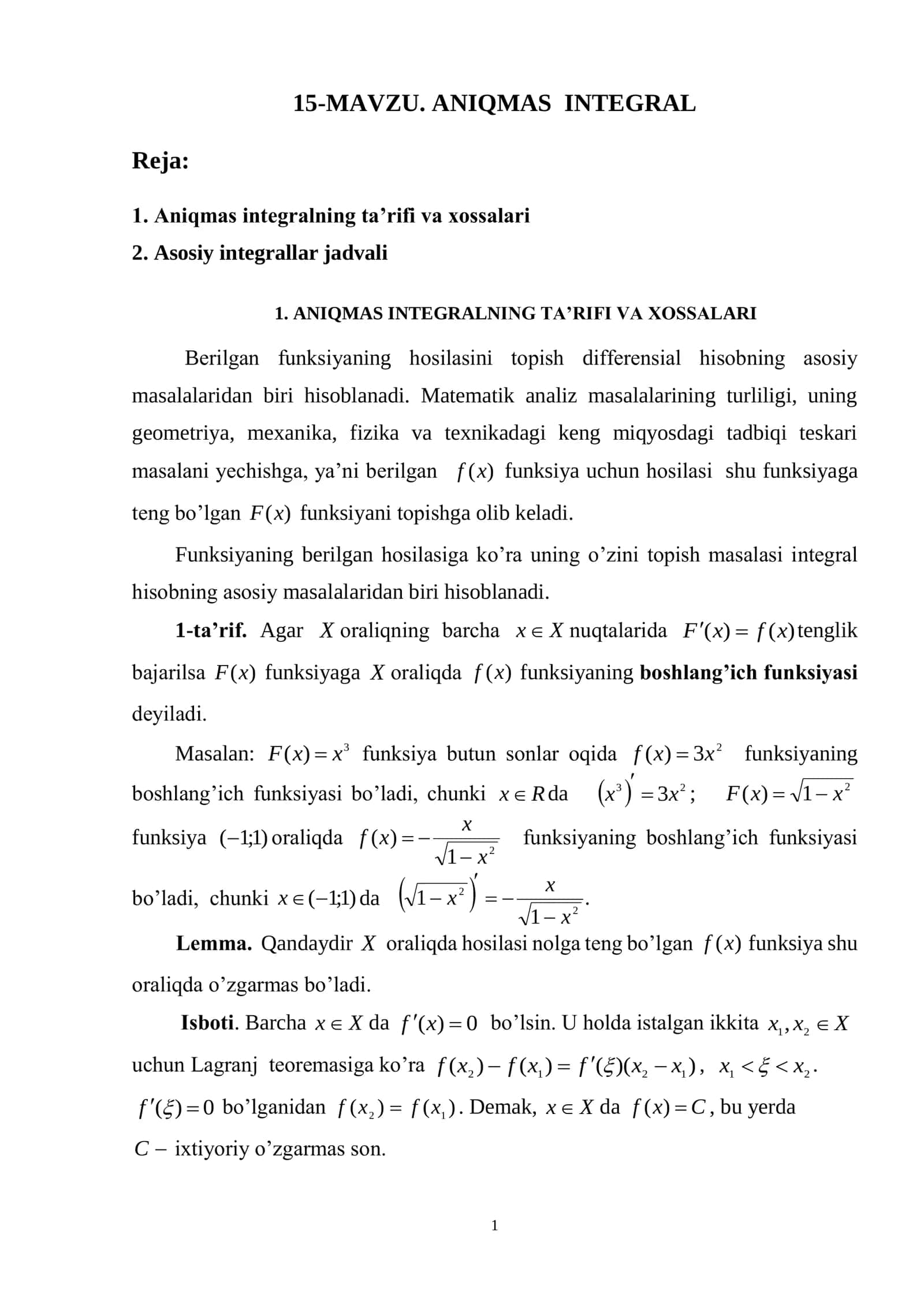 ANIQMAS INTEGRAL