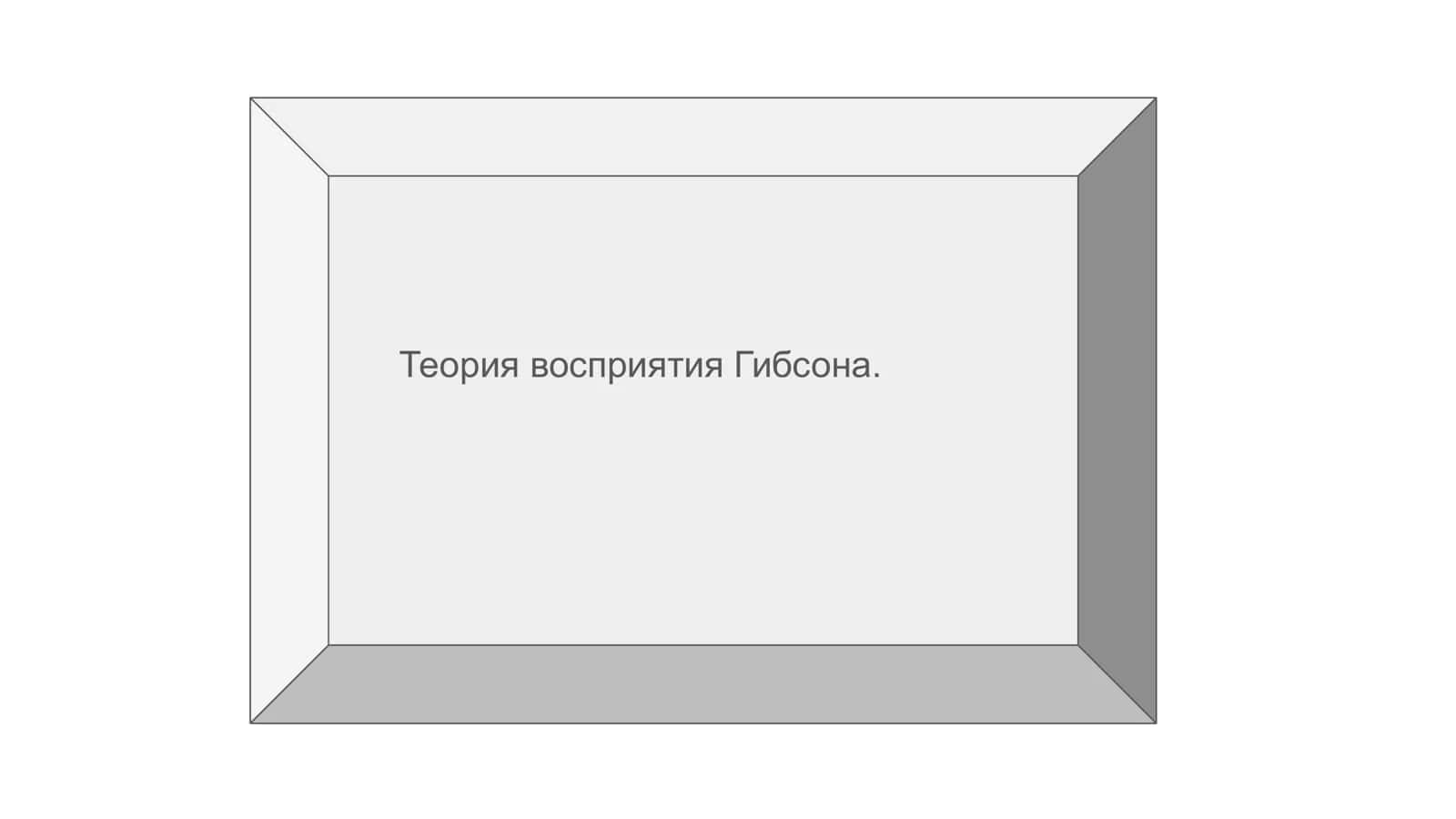 Теория восприятия Гибсона.