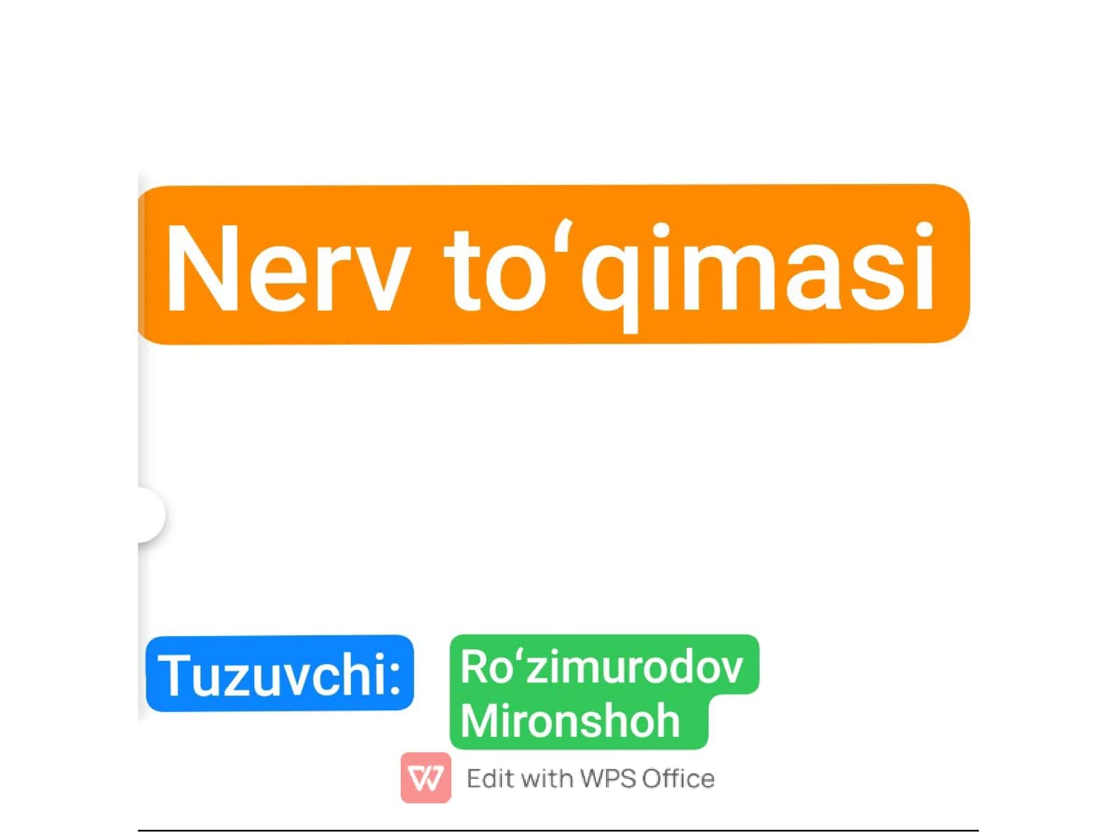 Nerv toʻqimasi