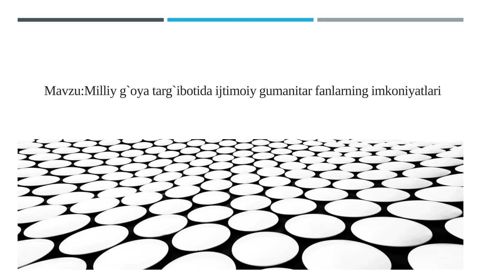 Milliy g`oya targ`ibotida ijtimoiy gumanitar fanlarning imkoniyatlari