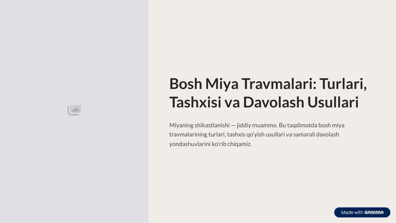 Bosh Miya Travmalari: Turlari, Tashxisi va Davolash Usullari
