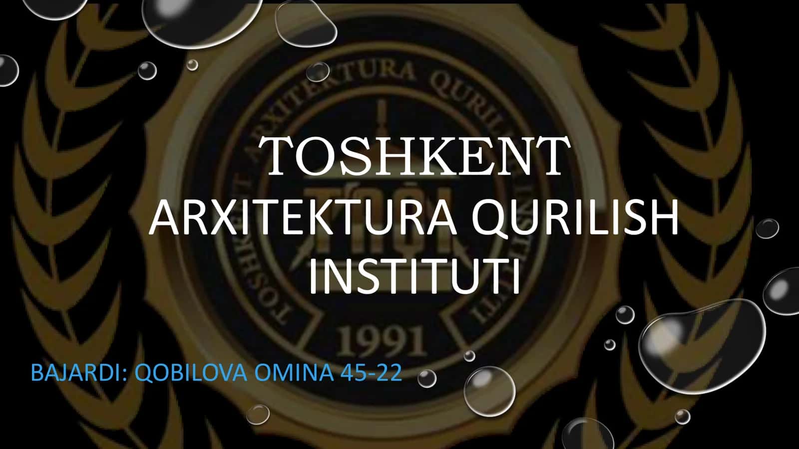 ISLOM MADANIYATI POYTAXTI