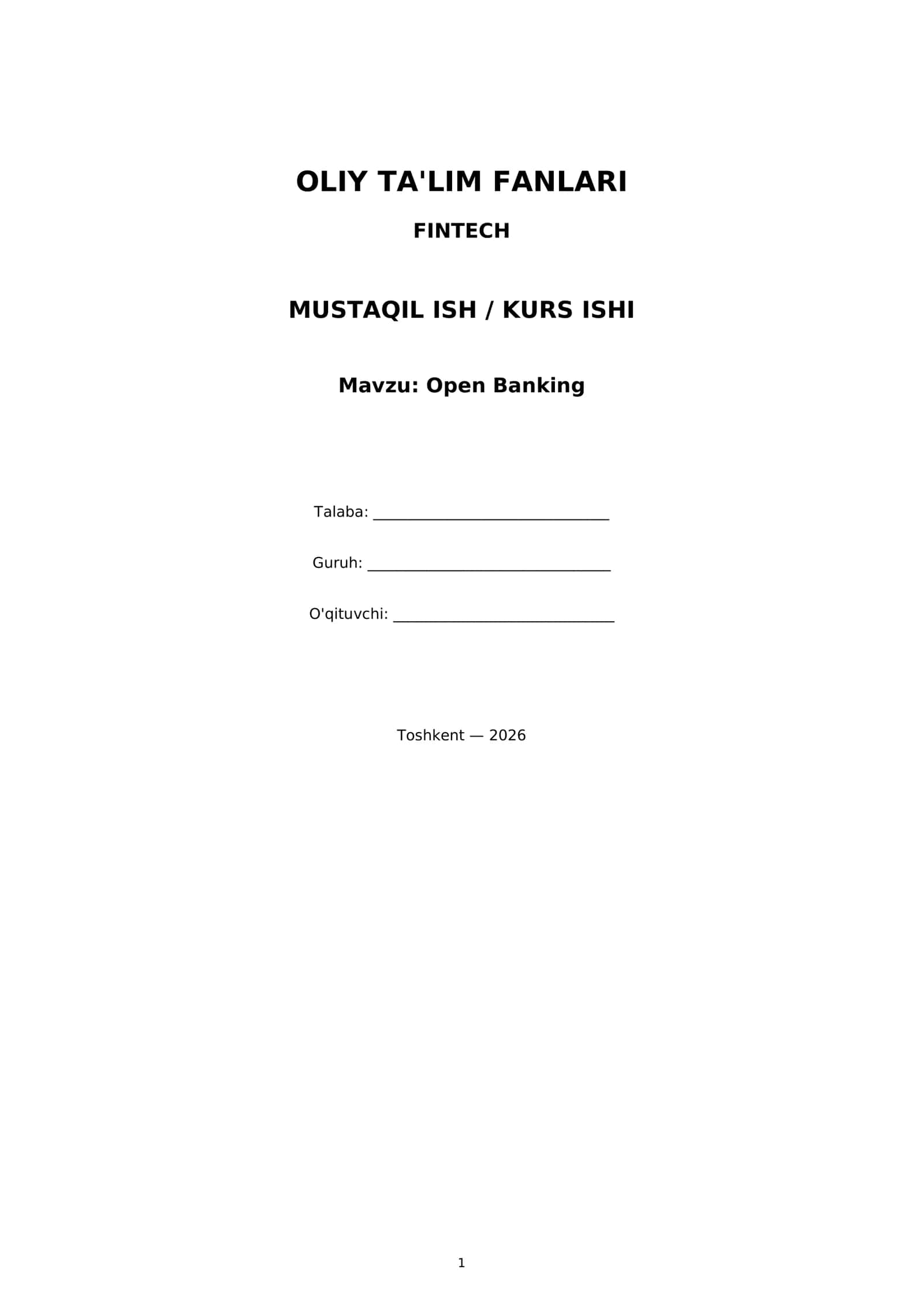 Open Banking