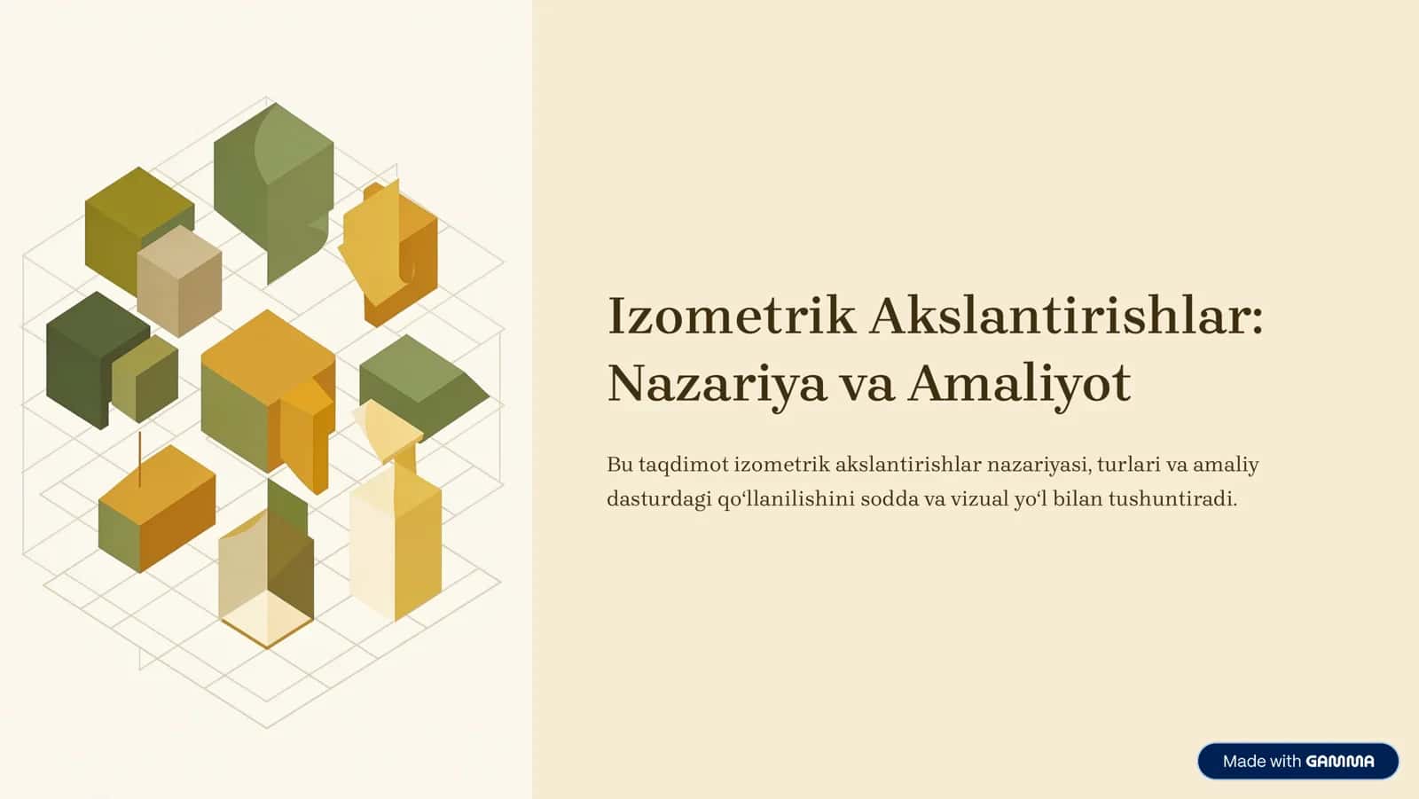 Izometrik Akslantirishlar