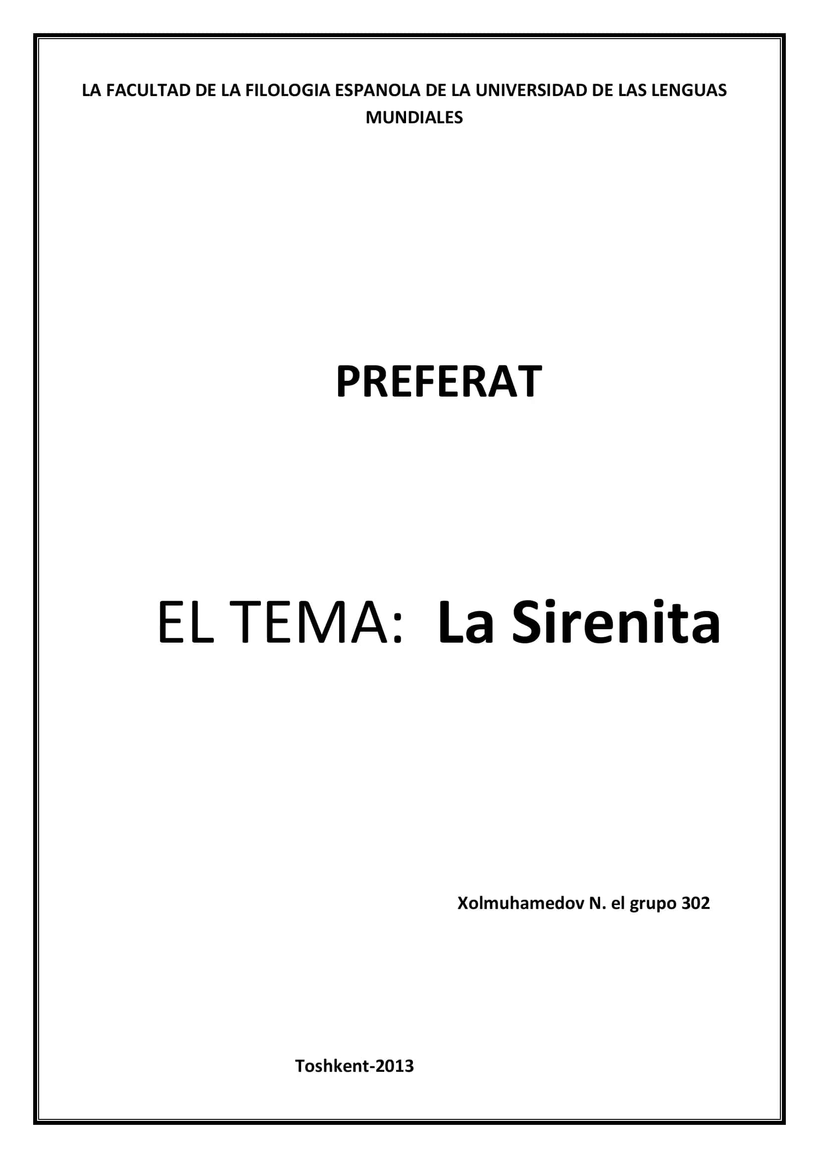 La Sirenita