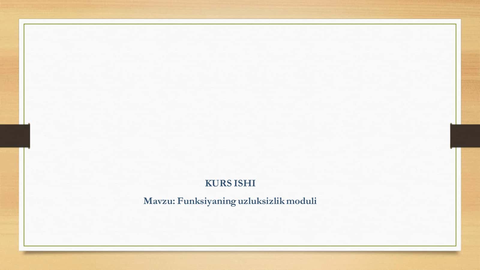 Funksiyaning uzluksizlik moduli