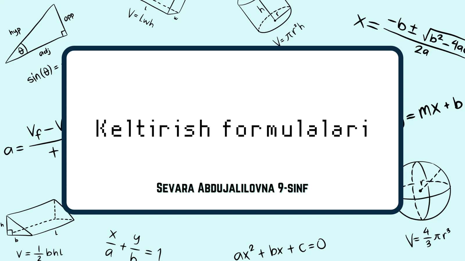 Keltirish formulalari