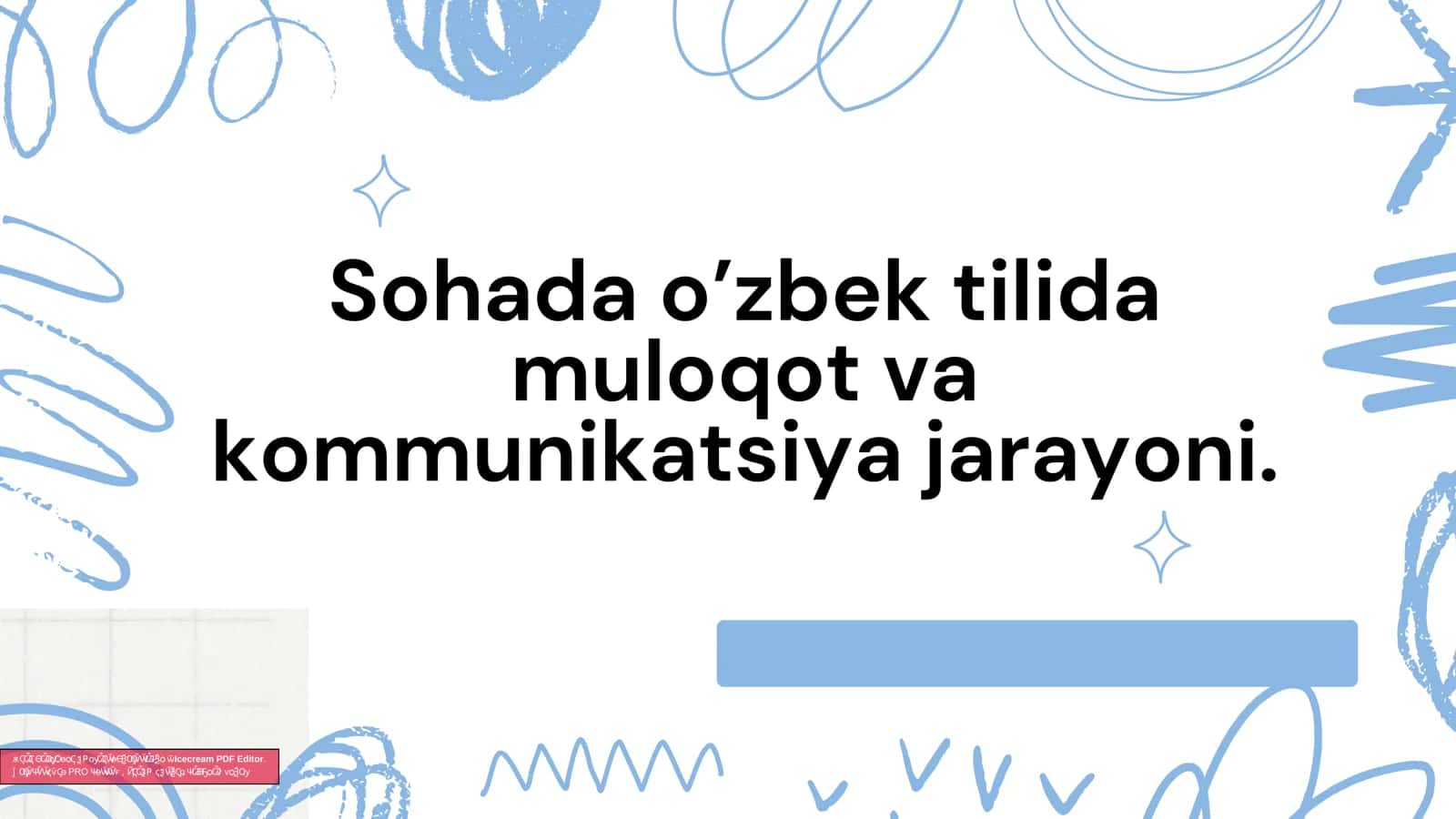 O’zbek tilida muloqot va kommunikatsiya jarayoni